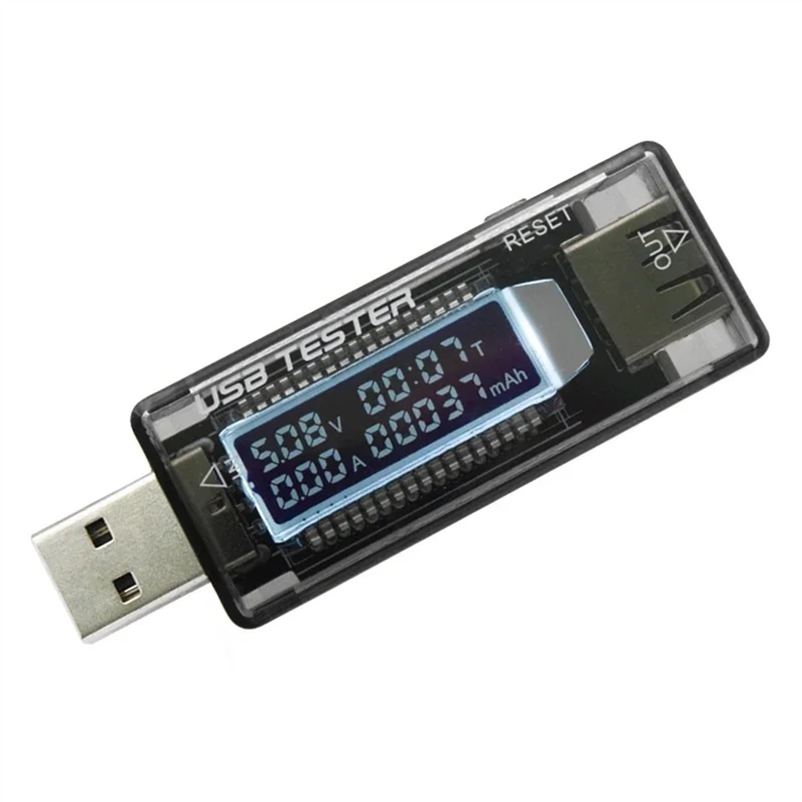 3 w 1 LCD cyfrowy woltomierz USB amperomierz 5 V 12 V DC telefon samochodowy napięcie napięcie wolt ampery moc ładowarka detektor monitor (kolor: typ 1)