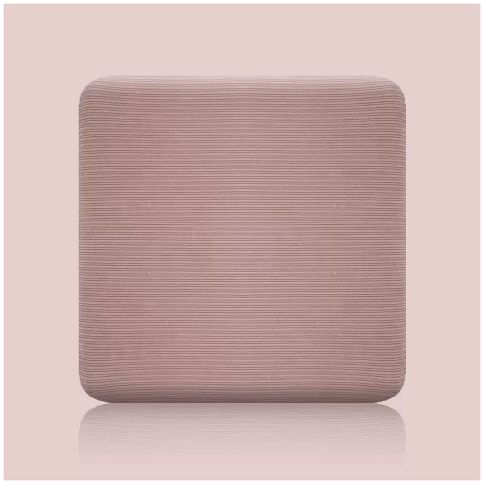 Cojines sillas cocina desenfundables en color rosado, pack de 4 cuadrados de 40x40 cm