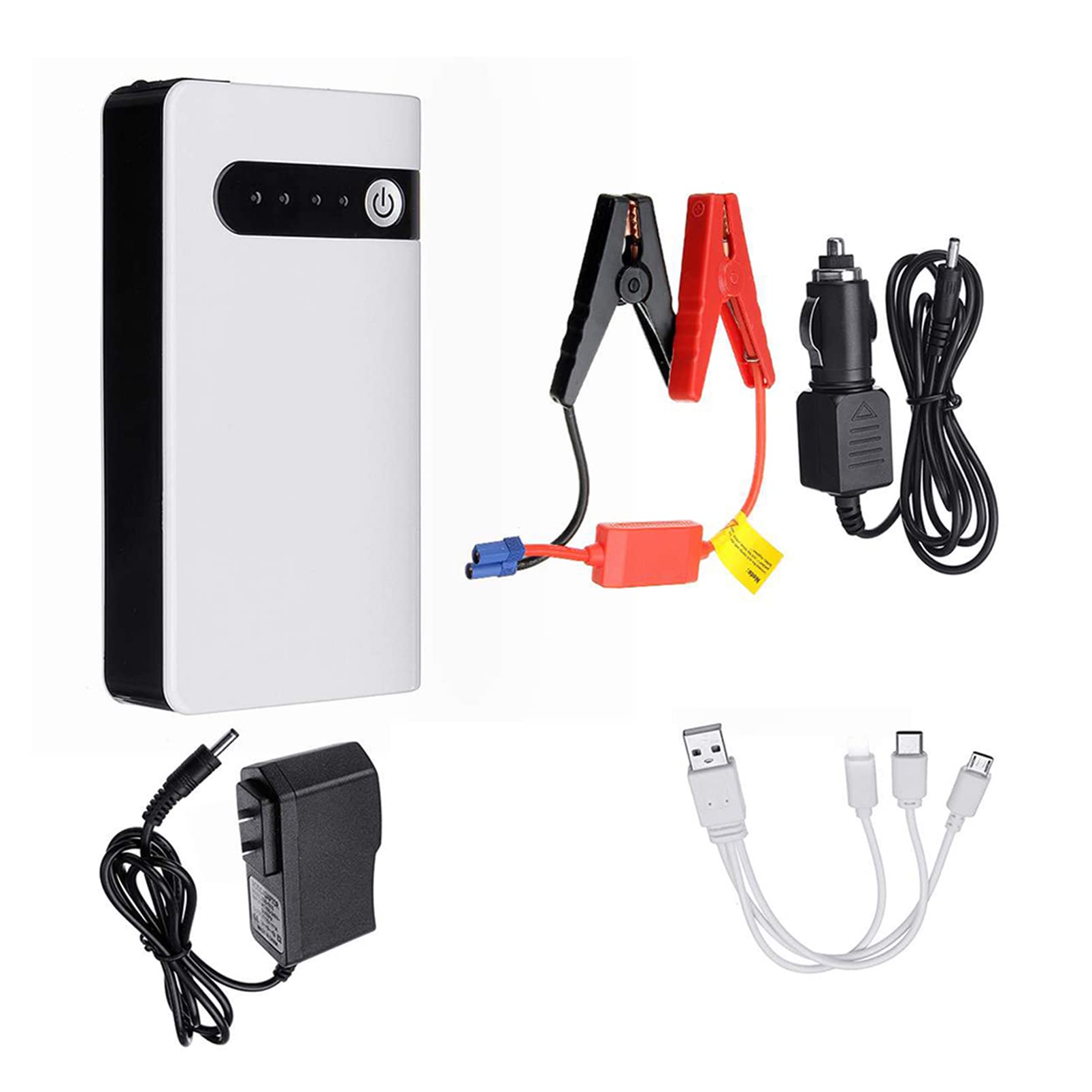 CUTTE Batería de Coche Jump Starter 20000mAh Arrancador de Emergencia Booster 12V Cargador de Teléfono Móvil Banco de Energía con Puerto USB Linterna LED