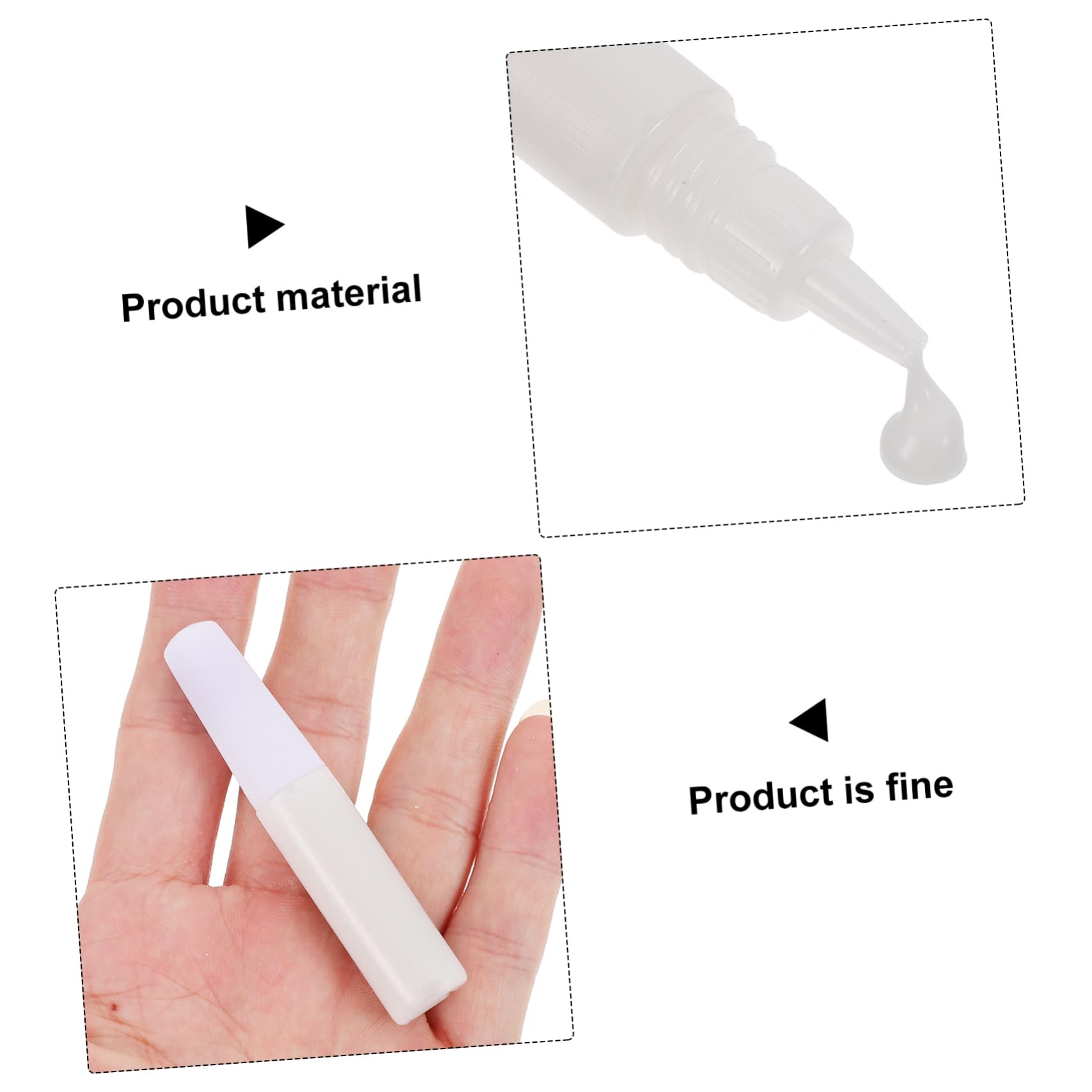 Pegamento Líquido Multifunción white 6ml Botella 50 Piezas Adhesivo Soluble en Agua para Manualidades y Bricolaje DIY Fuerte Adhesión y Secado Rápido