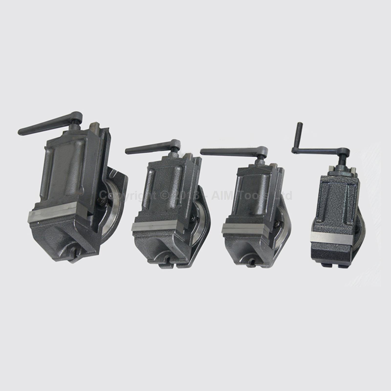 KATSU Morsa da Banco 4" 100mm, Base Girevole di Precisione a 360 Gradi, Trapano a Colonna Radiale Tornio e Fresatrice Morsetto per Meccanici e Ingegneri 4021544