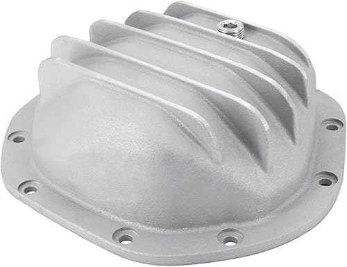 Miniatura 4 de Tapa diferencial Dana 44 con aletas plateadas con 10 pernos para 1966-80 Che-vy/1/2 Ton & 3/4 Ton 4WD - Delantero.