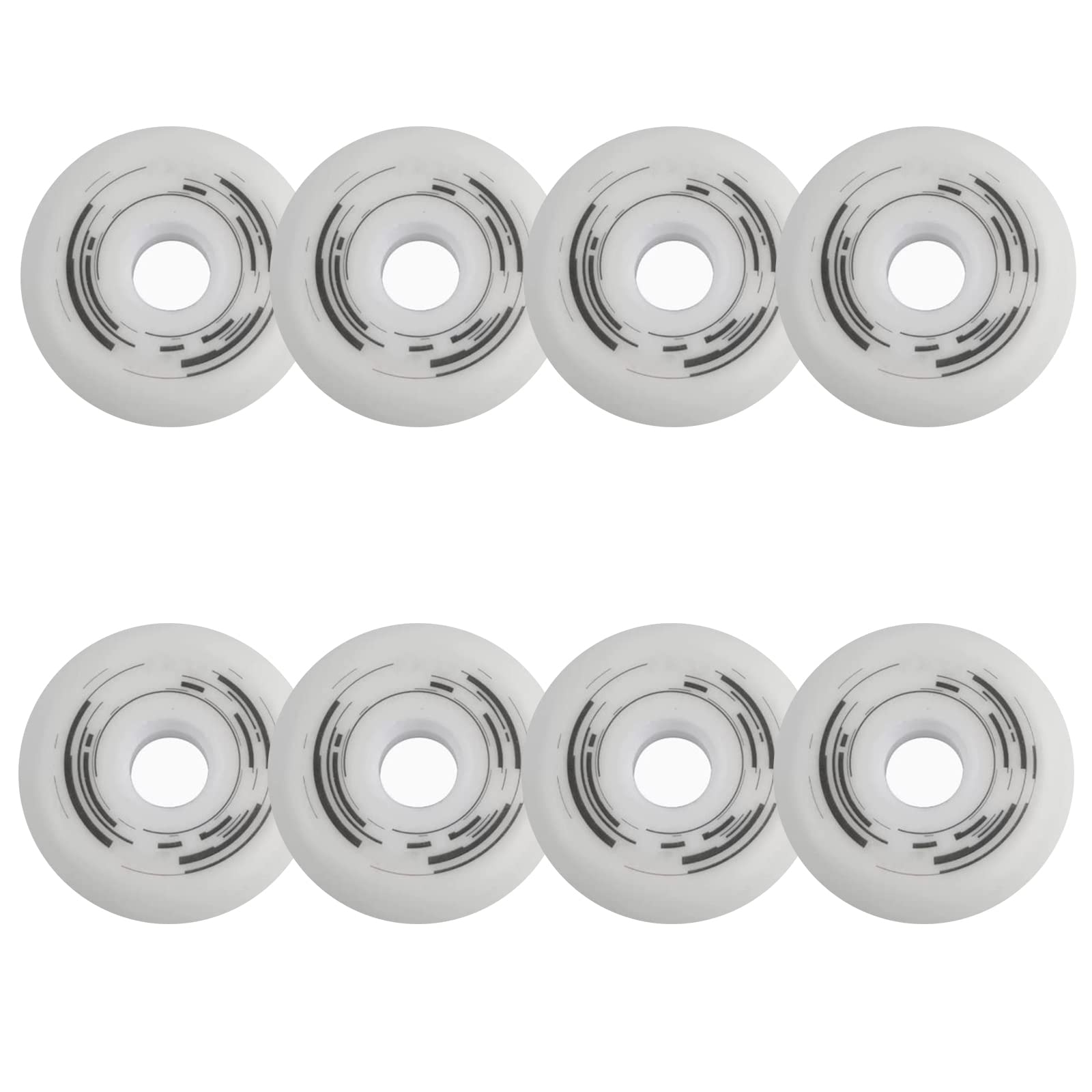 Generico Rotelle per Pattini in Linea Interni/Esterni Ruote di Ricambio per Pattini in Linea 88A Pu Resistenti 72mm 76mm 80mm Ruote per Pattini da velocità Senza Cuscinetti Confezione da 8