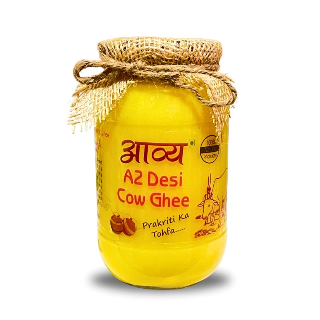 Aavya Organics A2 Desi Cow Ghee from Grass Fed Sahiwal Cows,Vedic Bilona method-Curd Churned-Golden, Grainy & Aromatic, Keto Friendly, NON-GMO|| Lab tested|| Glass Jar (1 Liter) (B0CRHQ1PJZ) Amazon Price History, Amazon Price Tracker