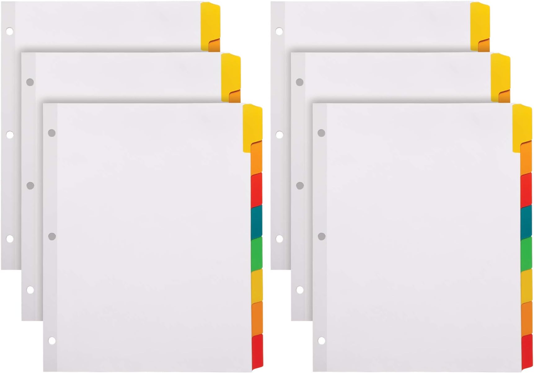 Oxford Blank Write On Binder Dividers, 1/5 Cut Tabs, 3