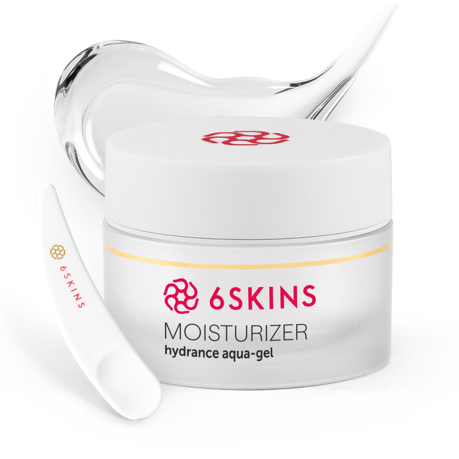 Aqua Gel Face Moisturizer with Niacinamide and Ceramides, Ultra Light Daily Korean Moisturizer Face Cream for Plumping and Glowing Skin, For All Skin Types, Vegan, Non-Greasy 50ml / 1.7 oz