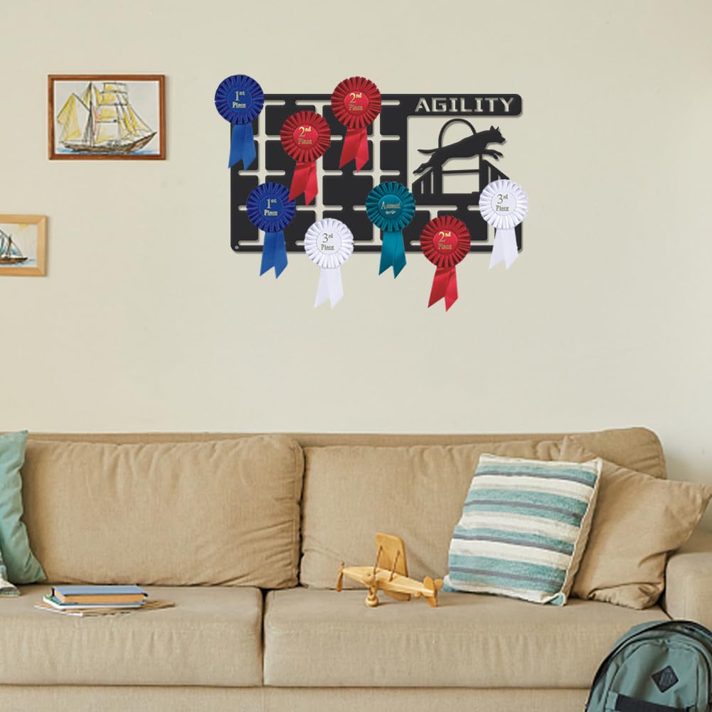 Medal Hanger Sports Medals Holder Personalised Award Black Metal Rack Wall Mount Competition Hanging Hooks Gifts For Athletes - View #9