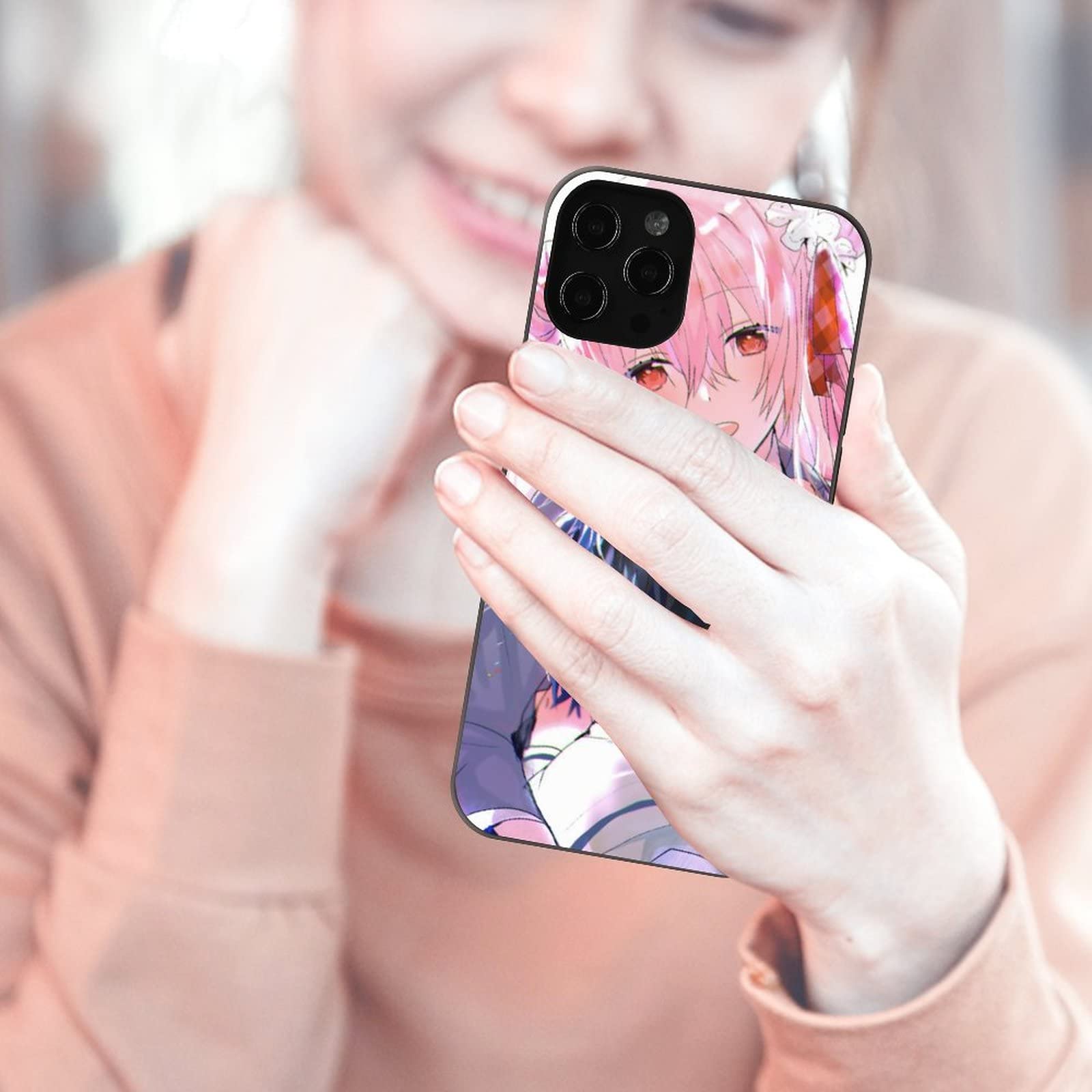 Amazon.co.jp: iPhone 12 用ケース 萌え アニメ柄 ハッピーシュガー