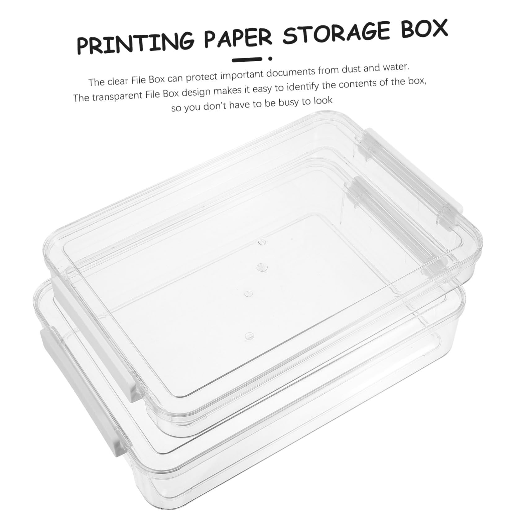 2stücke Dokumentenbox Transparent Großer Kapazität Für Zuhause Büro Schule Reisen Tragbar Für Zertifikate Papiere Dokumente Bilder Rechnungen Anleitungen Zeitschriften Aufbewahrung