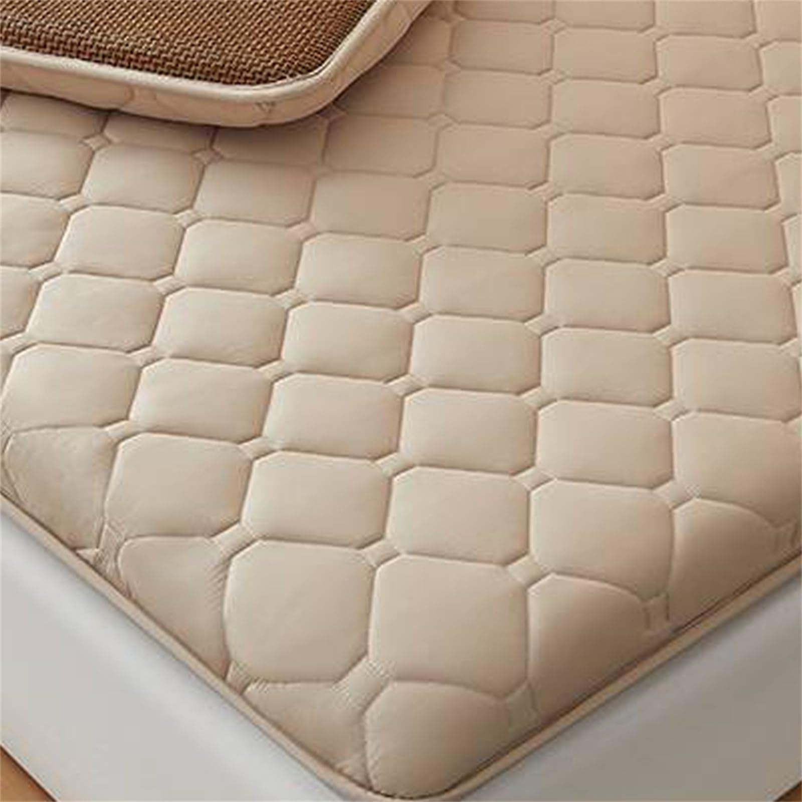 Colchón japonés de suelo, plegable, colchón de tatami grueso enrollable para camping, habitación de invitados, dormitorio