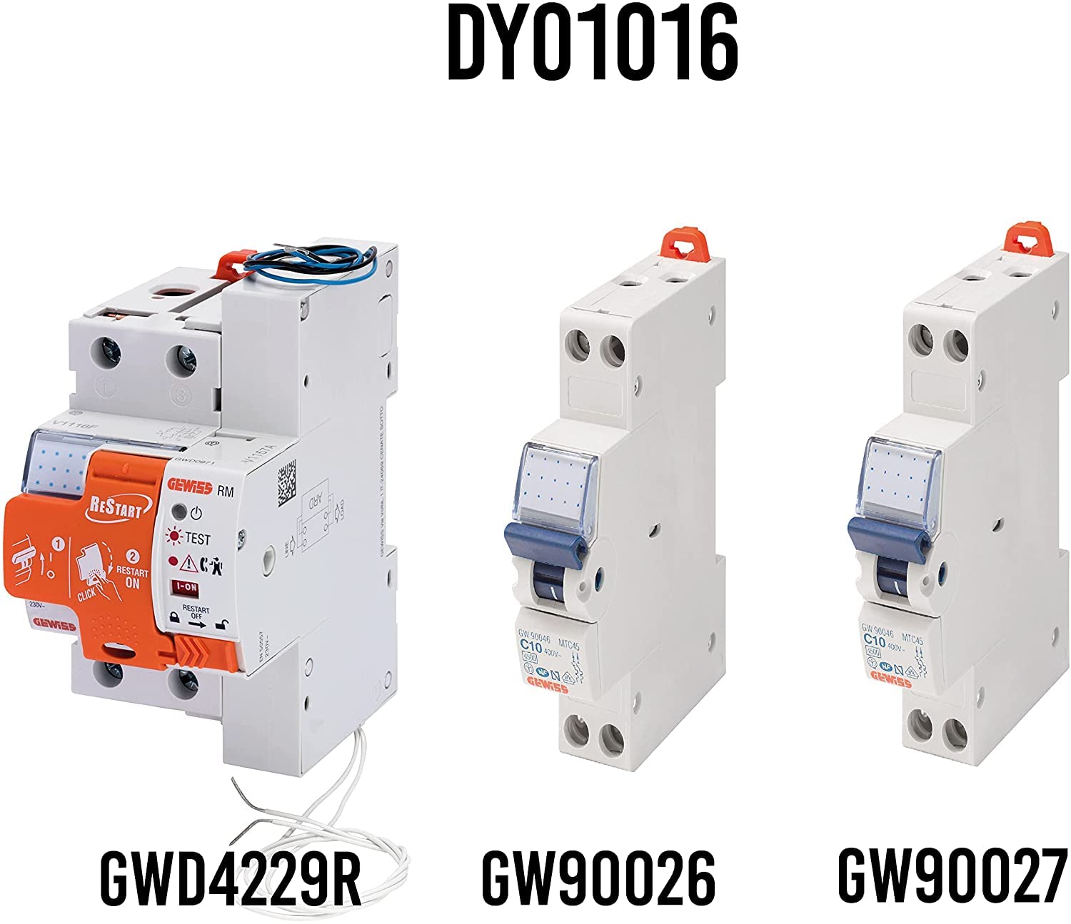 GEWISS - DY01016 Kit Restart RM + interruttori magnetotermici
