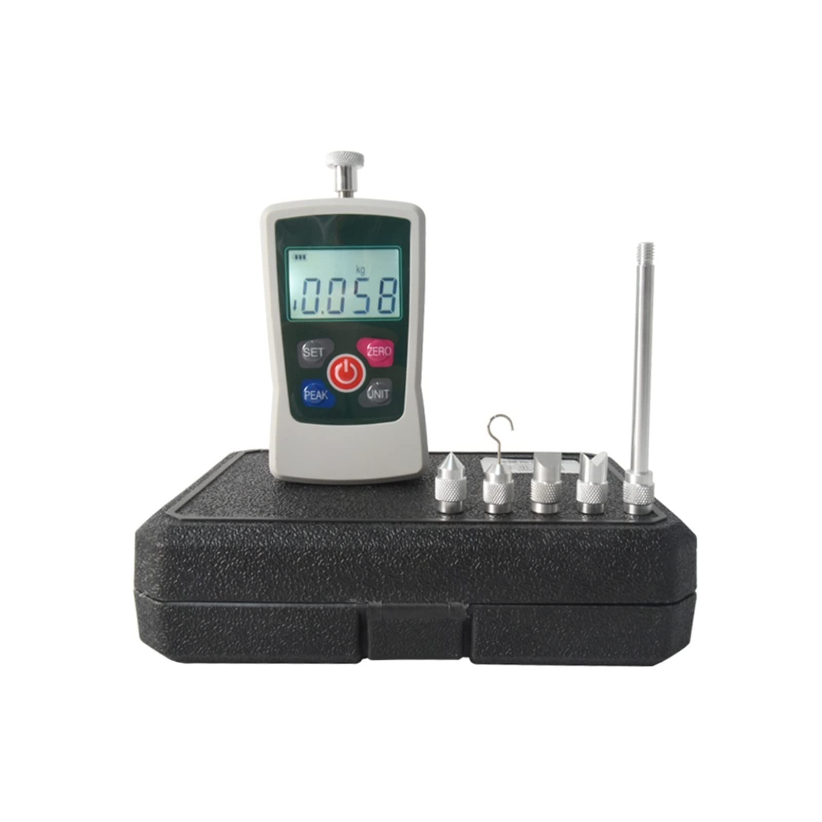 Digital Force Gauge AMF 5-500N Portable Force Meter Digital Force Gauge Push Pull Force Gauge Digital Dynamometer(AMF-5)