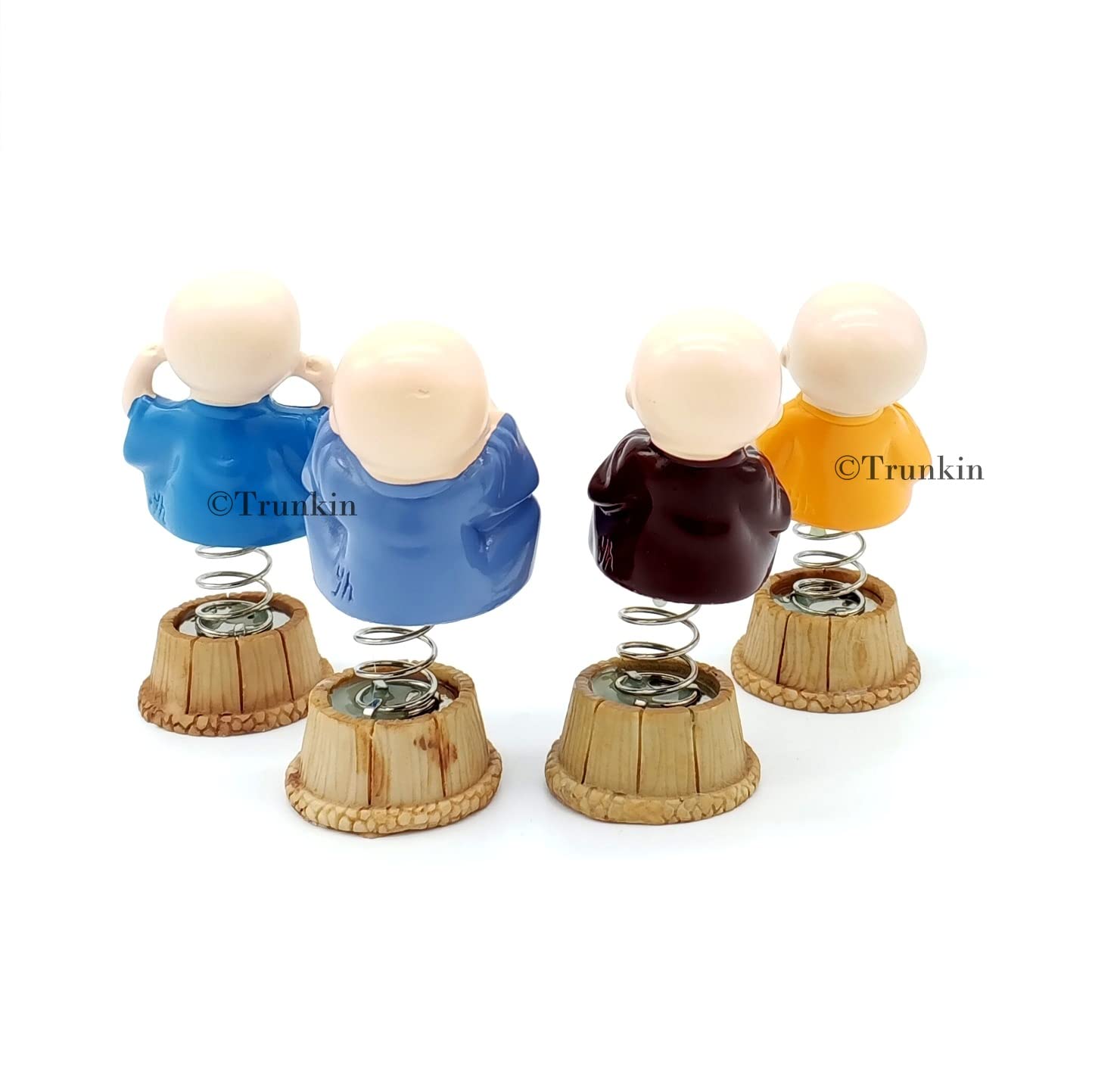 Trunkin Cute Sitting Small Laughing Buddha Bobblehead Action Figure Bobble Head 4