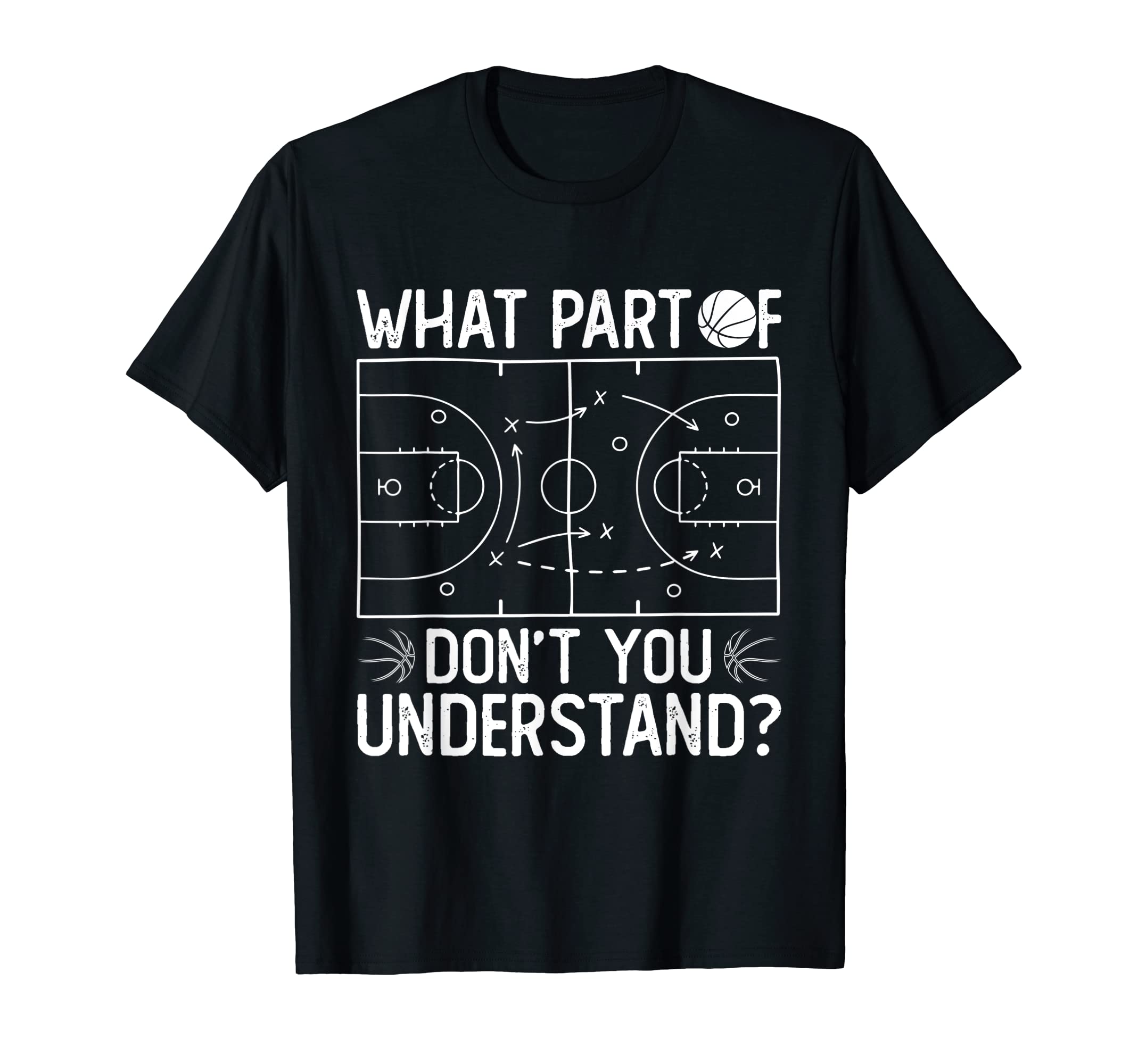 What Part Of Don't You Understand BasketballWhat Part Of Don't You Understand Funny Basketball Coach Say T-Shirt