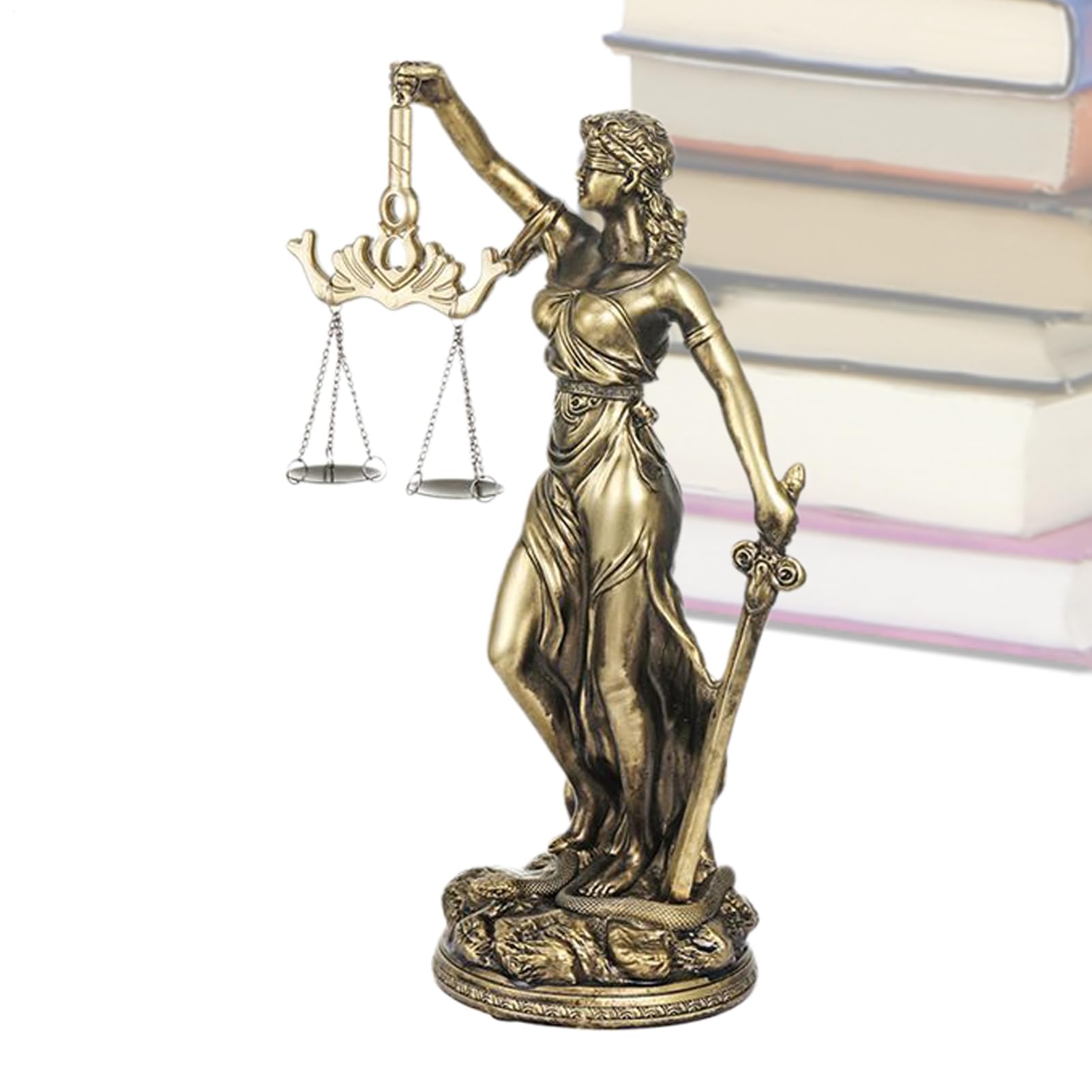 Statue de justice en résine pour la décoration de votre maison ou bureau