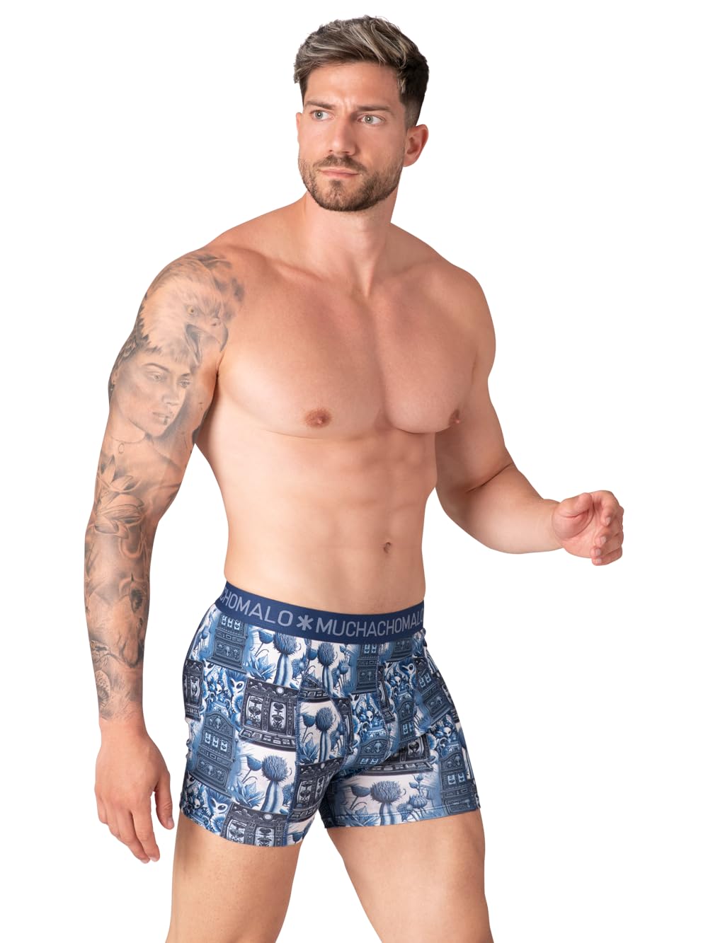 Muchachomalo Hombre Bóxer 10-Pack, Estampado, Algodón, Cinturilla Elástica