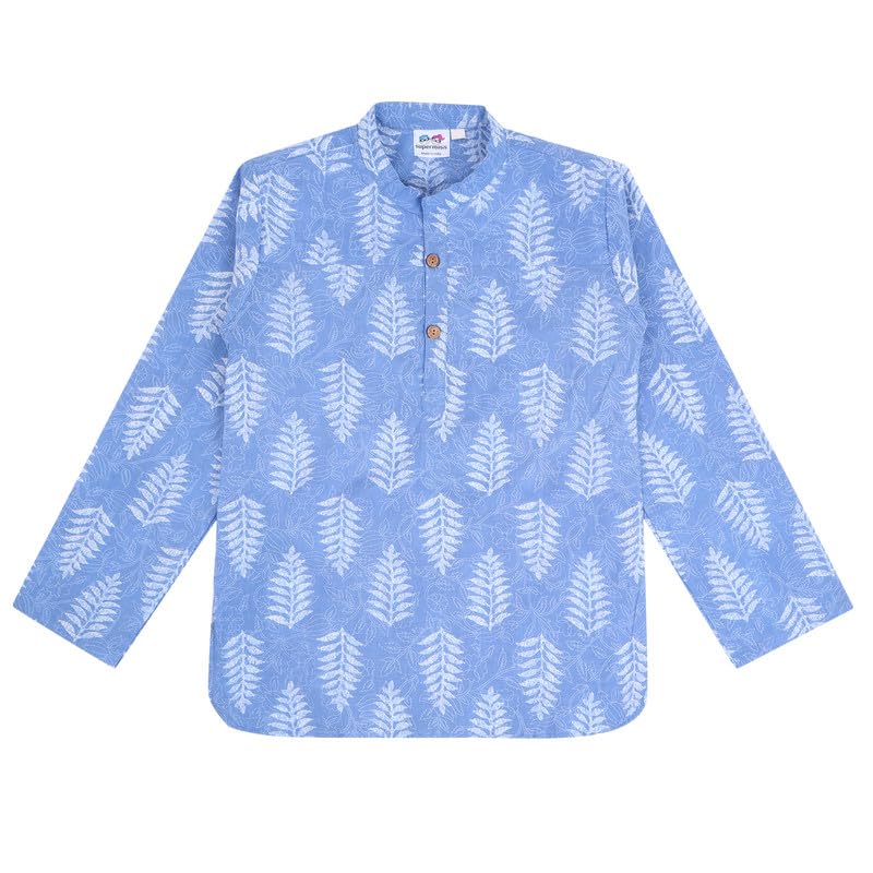 Image of superminis Boys Cotton Regular Fit Printed Kurta Shirt