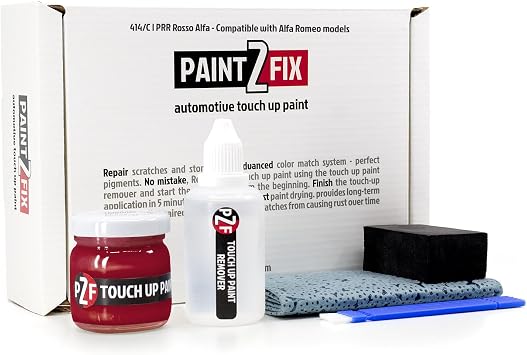 414/C | PRR Rosso Alfa Touch Up Paint Kit for Alfa Romeo 1.35 fl oz