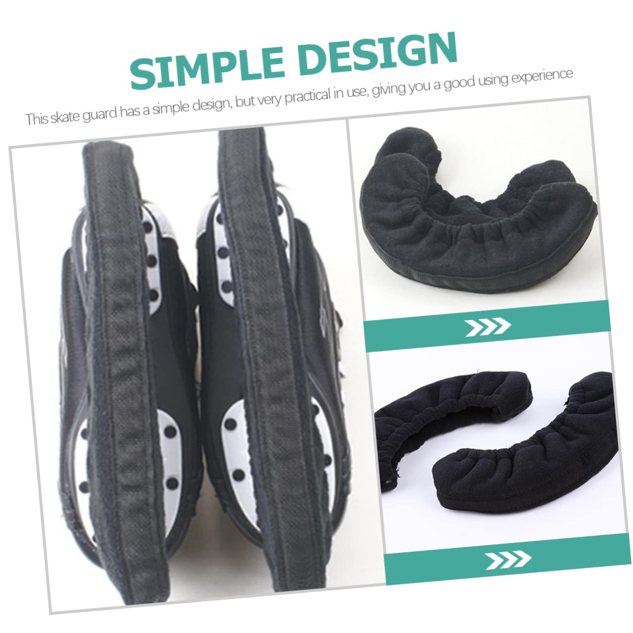 Abaodam Protezioni per Pattini Protezioni per Pattini E Protezioni per Pattini da Ghiaccio Kit di Protezioni per Pattini da Ghiaccio Protezioni per Pattini da Ghiaccio Protezioni