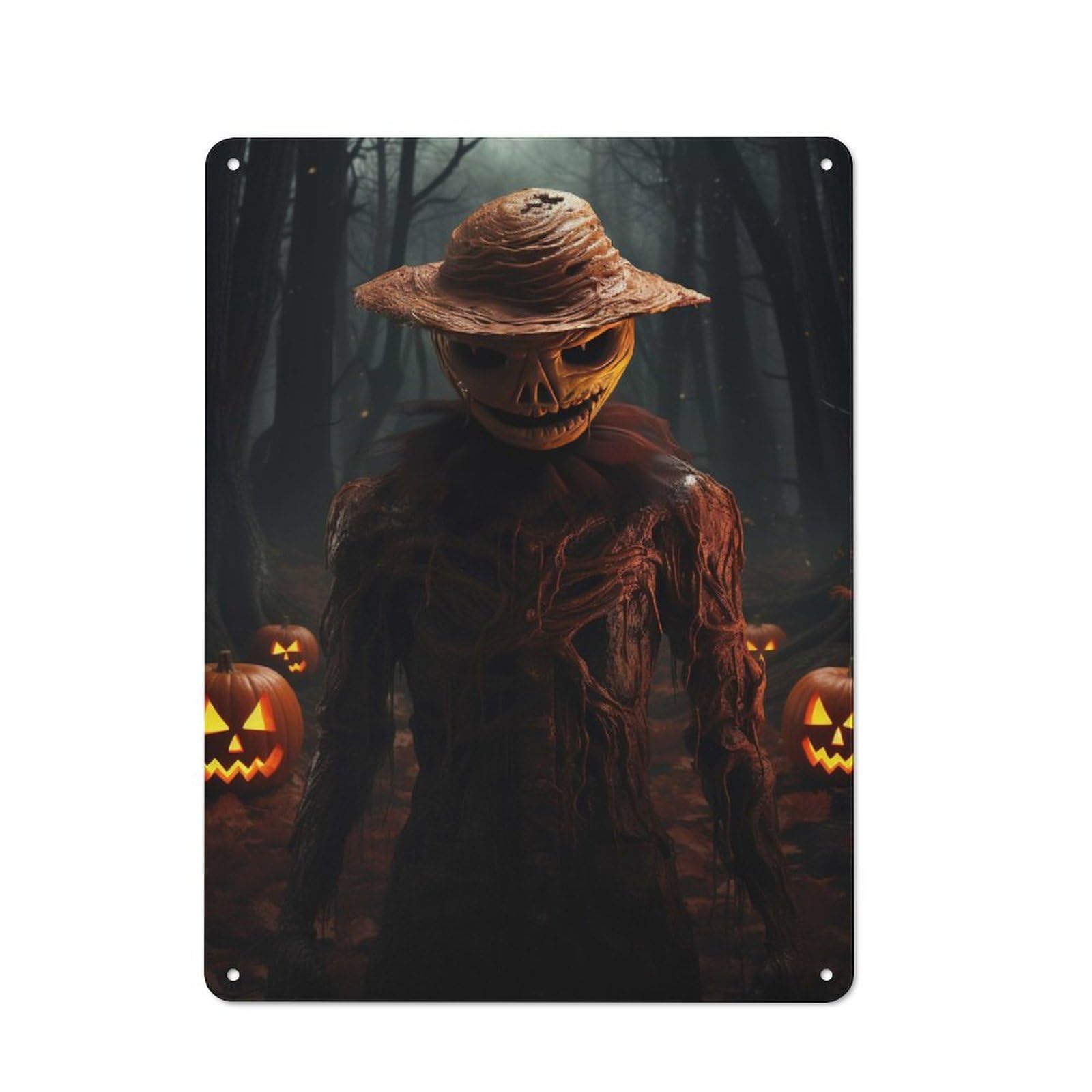Junmoney Cursed Fields Tin Wall Sign 40X30cm, Character Room Wall Plaque For Bedroom, Kitchen, Office Or Living Room