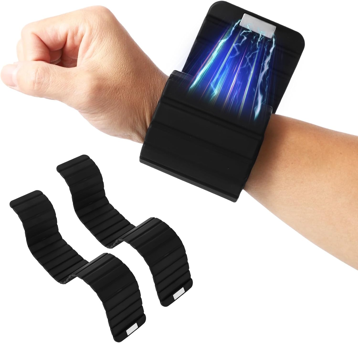 Waterproof Silicone Wrist & Ankle Weights, 2 X 1.1 Lbs, Adsorbent Fitness Bands, Adjustable Arm & Leg Weights, For Yoga, Pilates, Dance, Gym