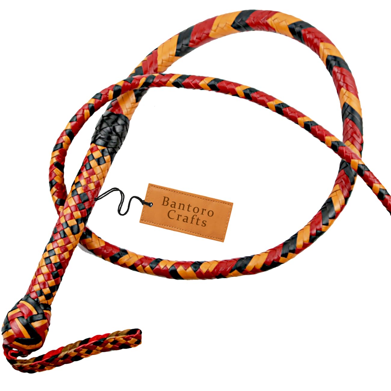 Marrone Nero e Rosso Frusta in Pelle di Canguro Bullwhip16 Trecce Fili Pelle Intrecciata Frusta Che schiocca Forte