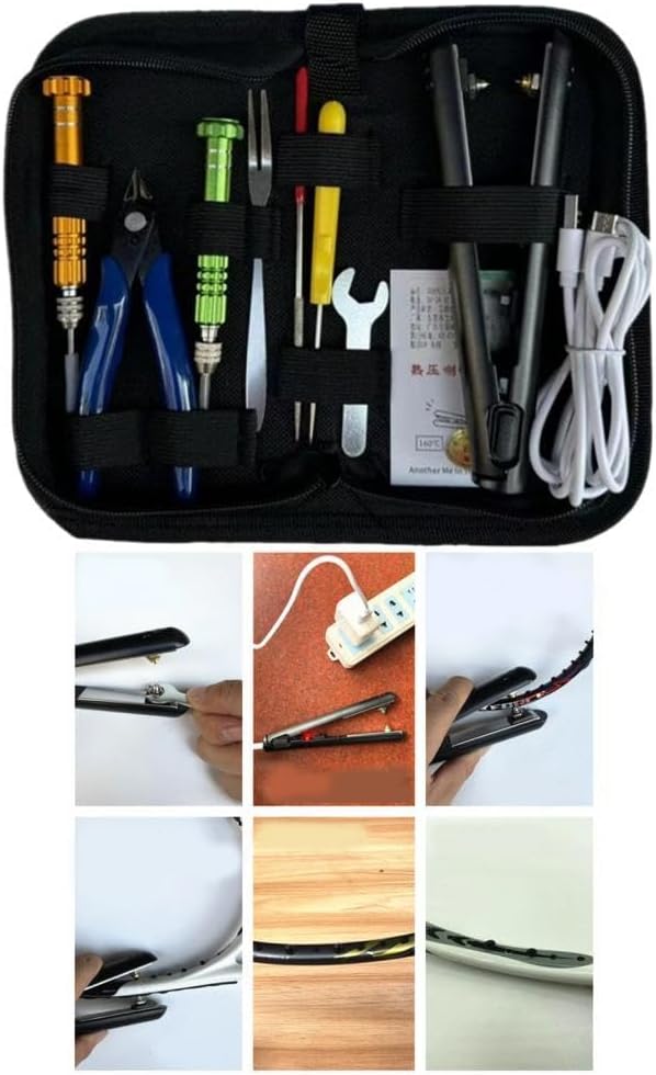 kowaku Cold Press Badminton Racket Pliers Badminton Machine String Clamp Pliers, Metal Grommets Pliers for Outdoor, Sports