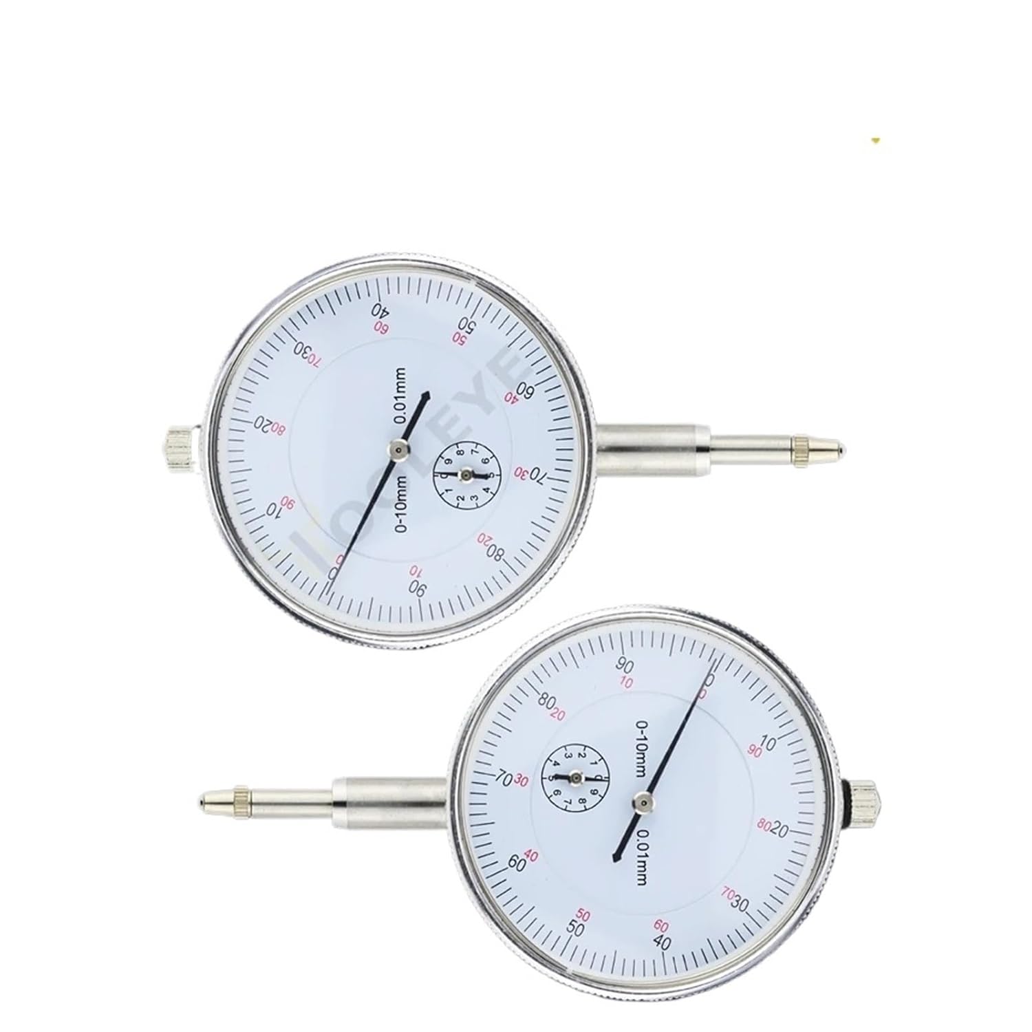 1pcs Dial Indicator Magnetic Holder Dial Bore Gauge Magnetic Stand Base Micrometer Measure Tools Hour Type Indicator Comparator Watch(10mm Dial Indicator)