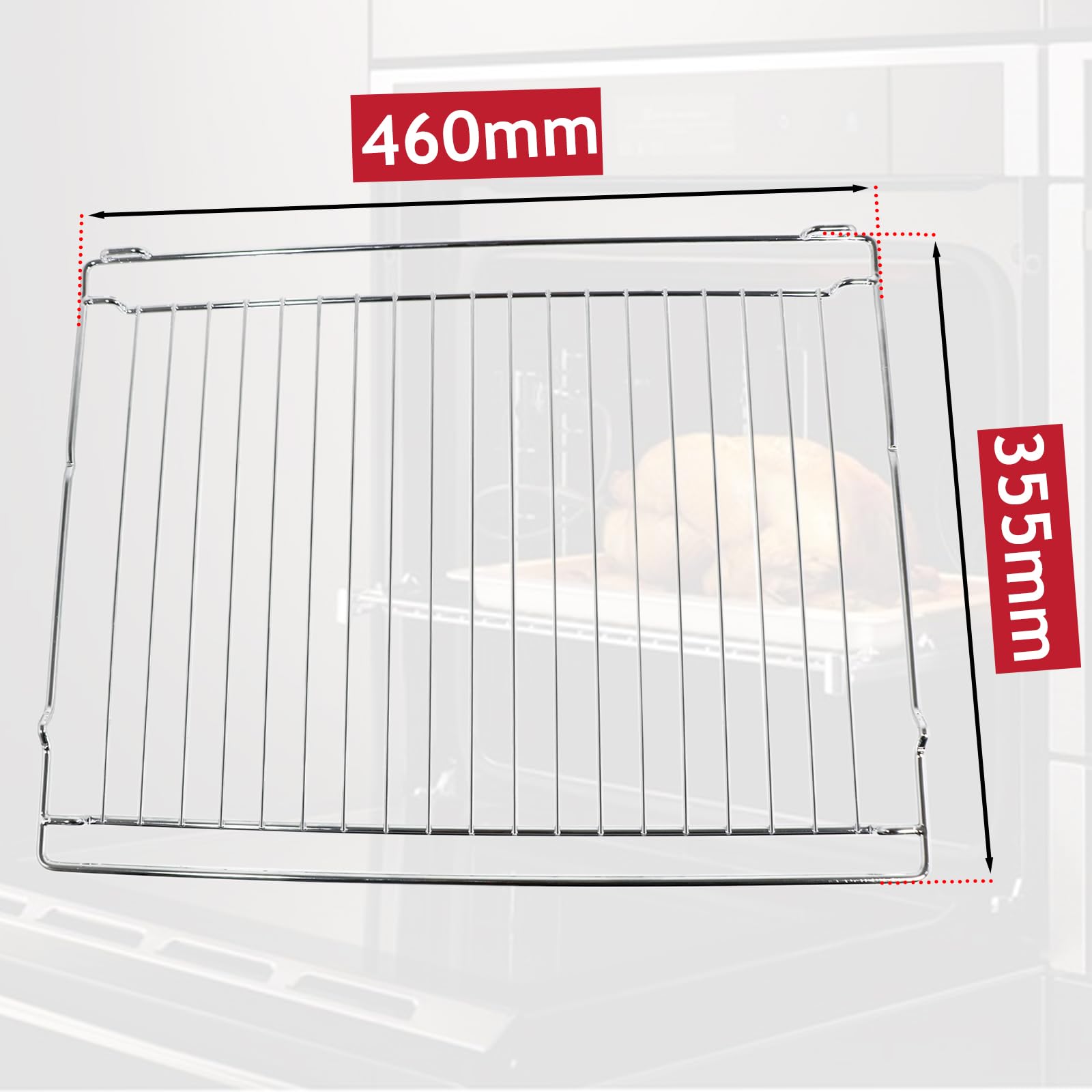 SPARES2GO Grille métallique étagère pour four Samsung série NV (460 mm x 355 mm)
