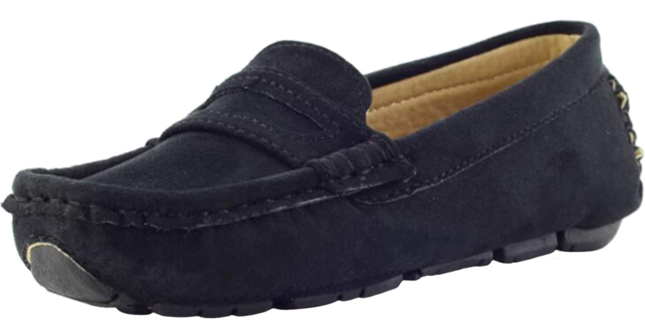 PPXID Chaussure Fille Garçon Classique Suède Flâneurs Confort Mocassins