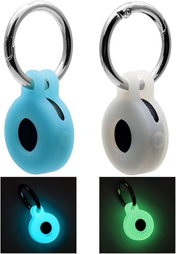 Funda para adhesivo de azulejos (2022), paquete de 2 unidades. (brilla en la oscuridad) cubierta de rastreador Bluetooth, soporte protector para