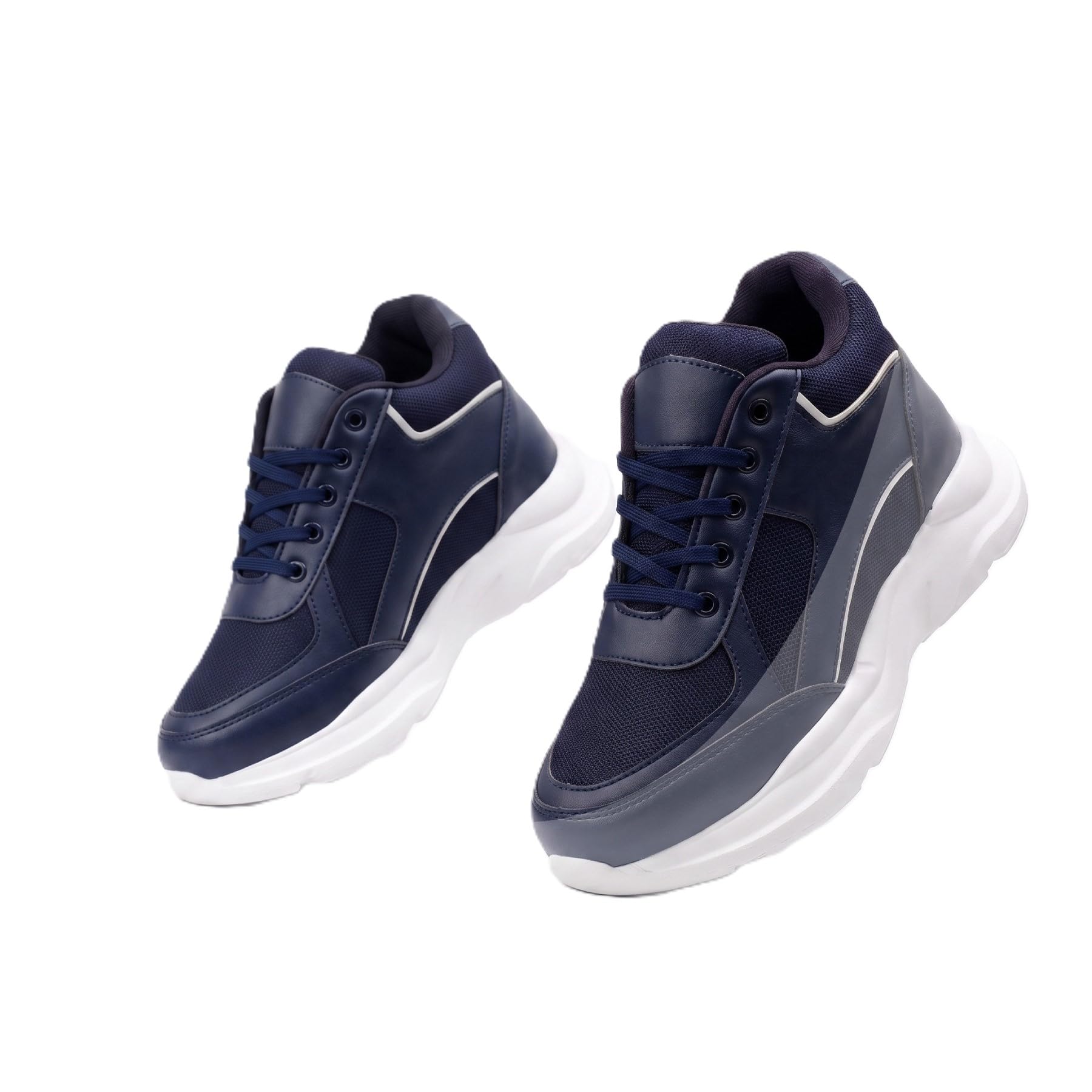 YUVRATO BAXI Women's 9 Cm Hidden Hight Boosting Casual Outdoor Wear Sneakers | Trendy Running Laceup Shoes with EVA Comfort Sole.-picture-28