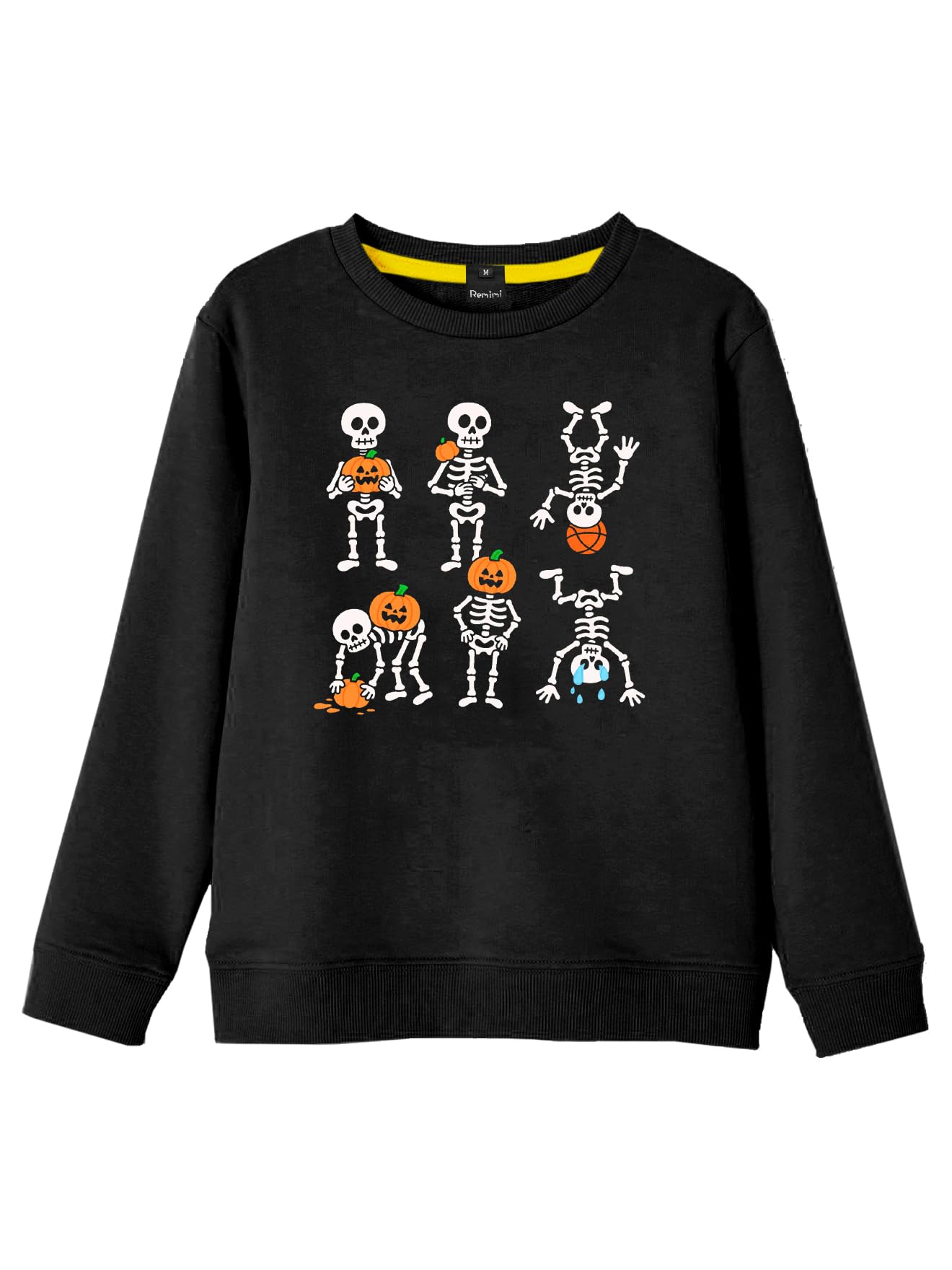 Remimi Kids Halloween Sweatshirt Long Sleeve Thanksgiving Tops 3-14 Years