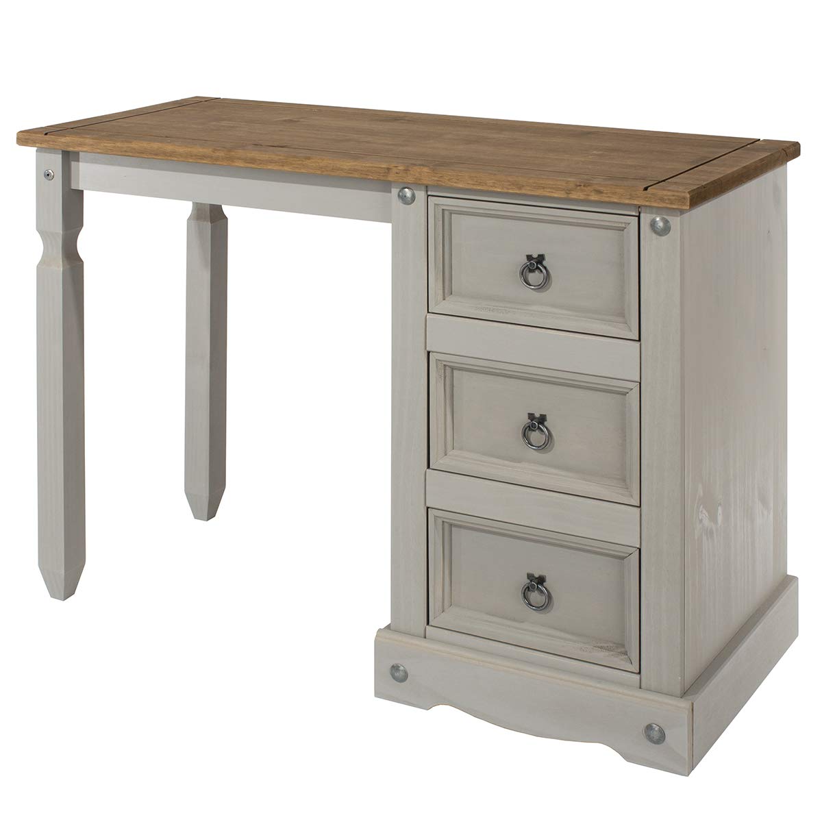 Amazon.com: Furniture Dash Solid Wood Desk 40.3" W, 16.9" D, 29.2" H ...