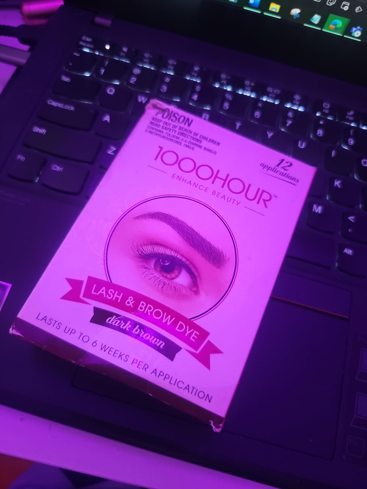 MaxRelief 1000 Hour Professional Formula Lash & Brow Kit - Defined Brows with a Long-Lasting Formula with Eyebrow Mascara - Brow Gel for Stunning Brows that Last Up To 6 Weeks with 12 Applications - Dark Brown