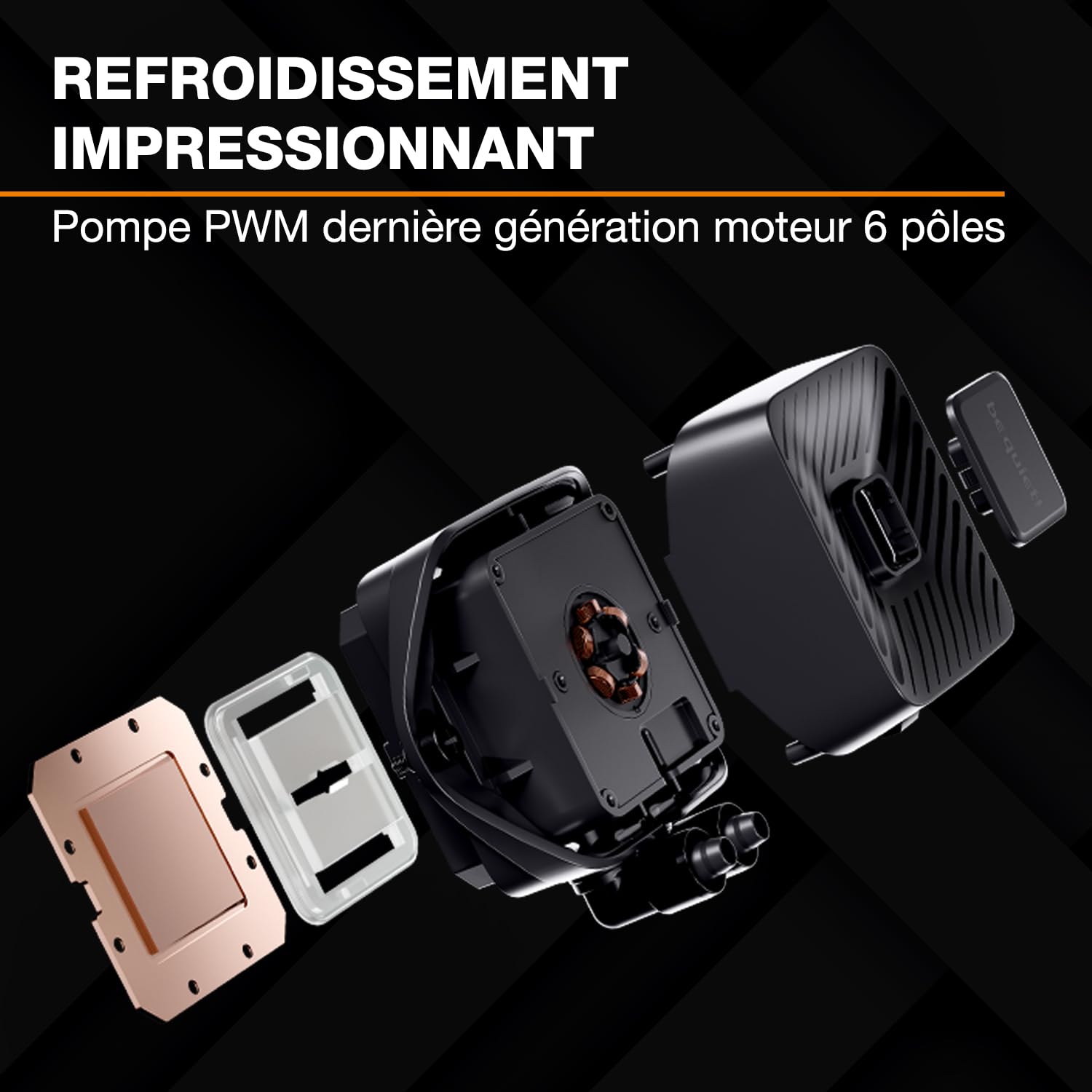 be quiet! Pure Loop 3 360 mm Refroidissement liquide tout-en-un pour systèmes AMD/Intel overclockés, 3x ventilateurs Pure Wings 3 120 mm PWM high-speed, pression élevée, pompe PWM ultra-silencieuse