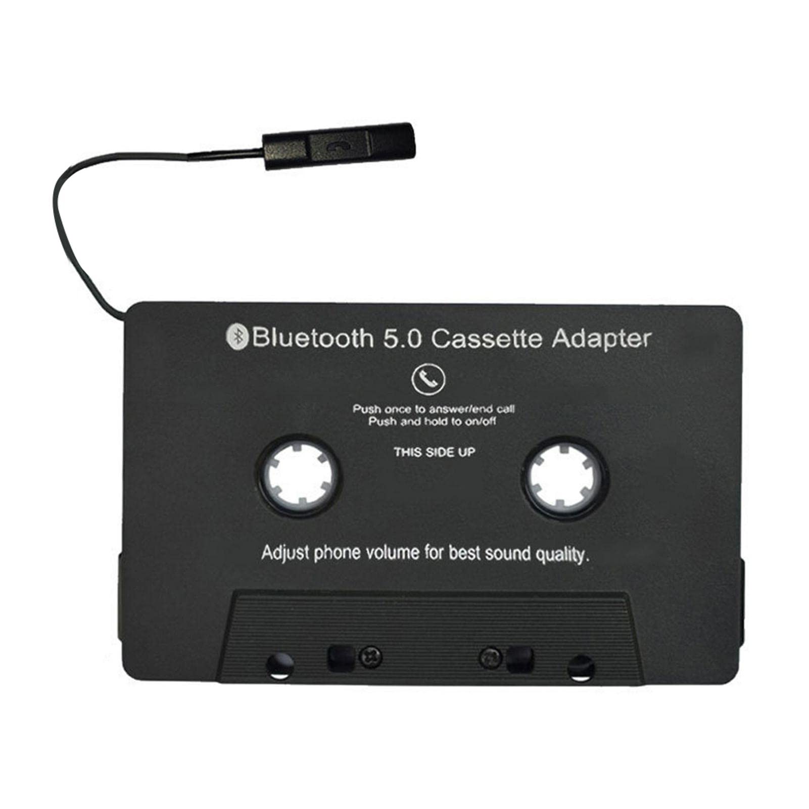 Car Cassette Aux Adapter, Car Audio Receiver Bluetooth Cassette Adapter for Car, Bluetooth Cassette Receiver Tape Aux Adapter Player with Bluetooth 5.0 for Car, Phone, MP3