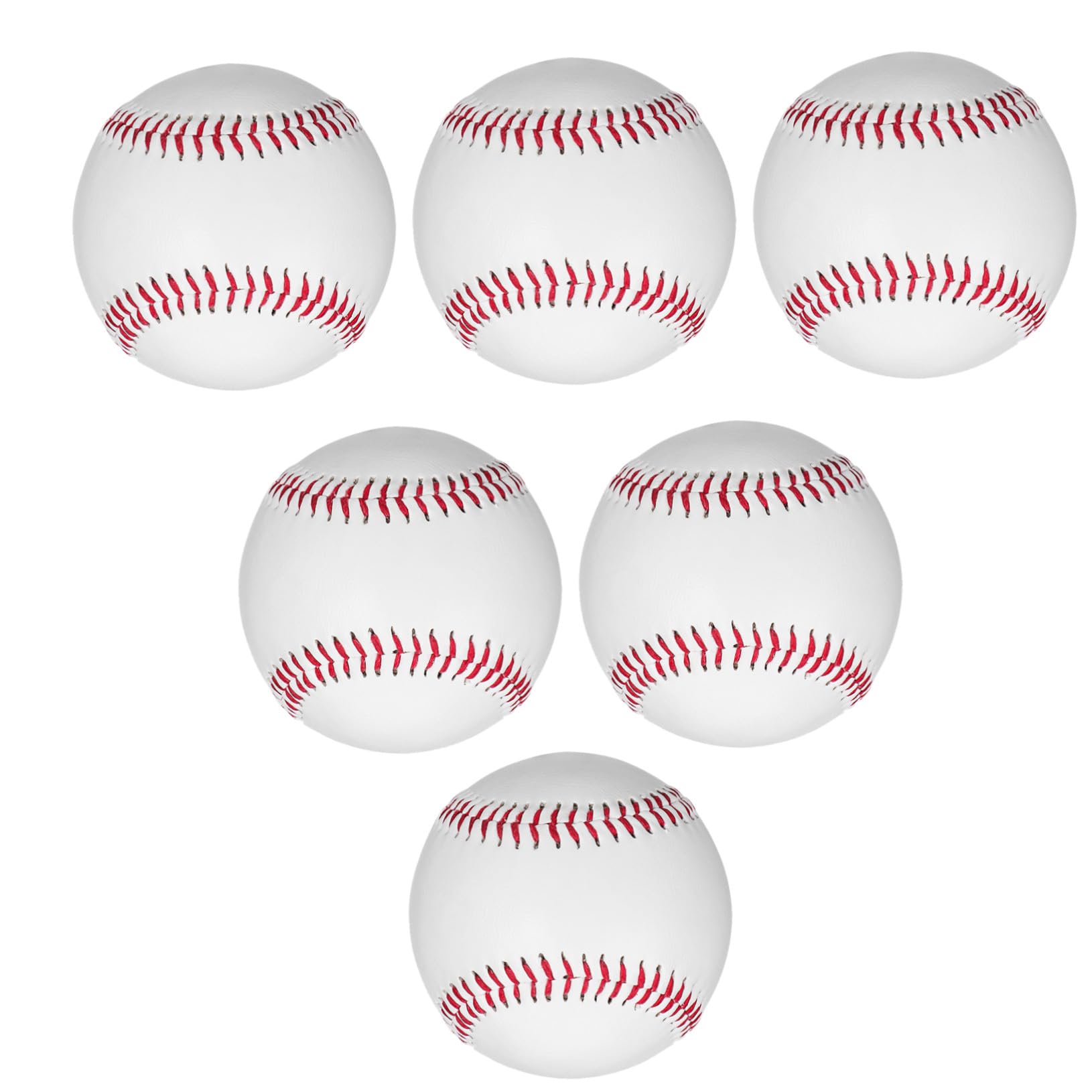 Anneome Balones de Entrenamiento de Béisbol 6 Piezas Color Claro PVC