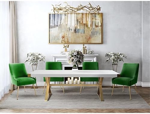 Miniatura 22 de TOV Furniture The Beatrix Collection - Silla auxiliar tapizada de terciopelo, estilo moderno, color azul marino marino,Negro