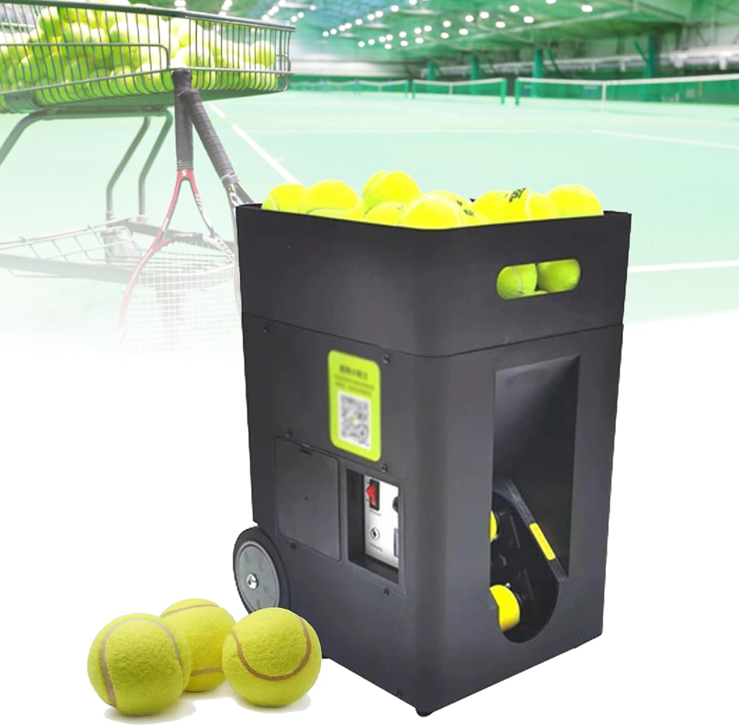 Portable Tennis Ball Machine, Intelligent Automatic Ball Throwing