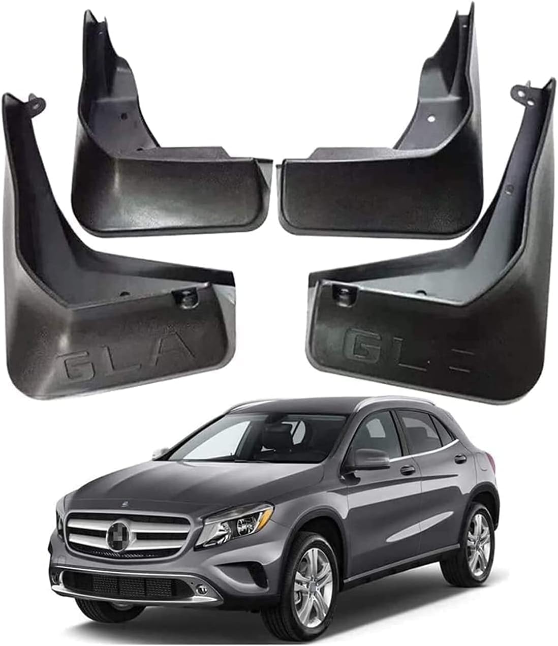 ZanLIn Car mudguard suitable for Benz GLA X156 2014-2020 2015 2016 2017 2018 2019, Mud Flaps Splash Guards Replacement Decorative Mudguard Wheel Baffle Protection