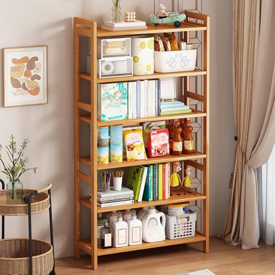 ダークブラウン 木製オープンシェルフ 天井取り付け可能 ダークブラウン 木製オープンシェルフ 天井取り付け可能 Amazon