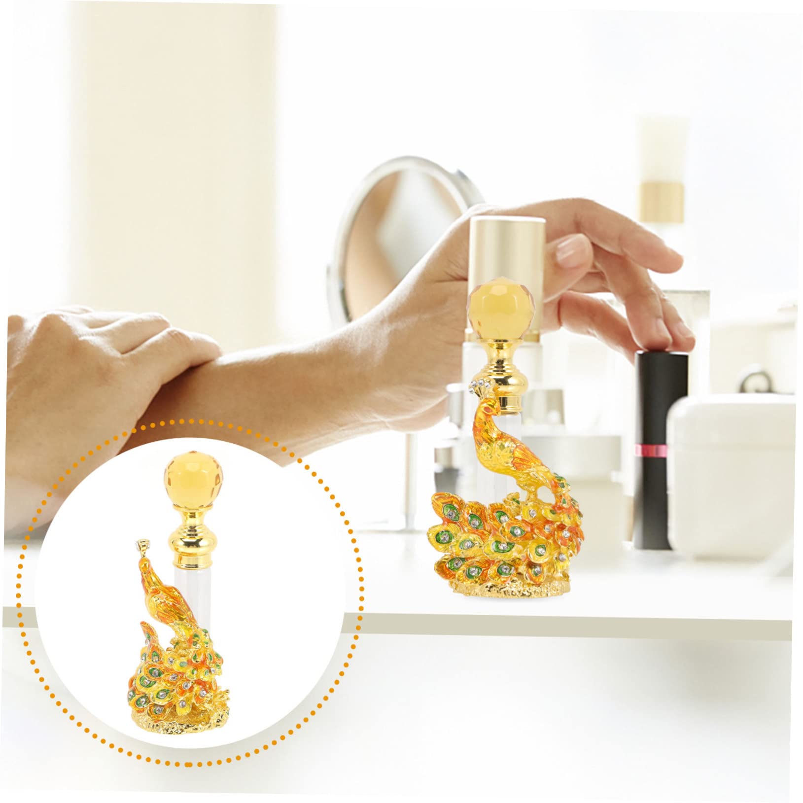 Ciieeo 3Pcs Profumo Del Contenitori Da Contenitori Per Cosmetici Regali Vecchie Bottiglie Profumo Spray Mist Retro Decor