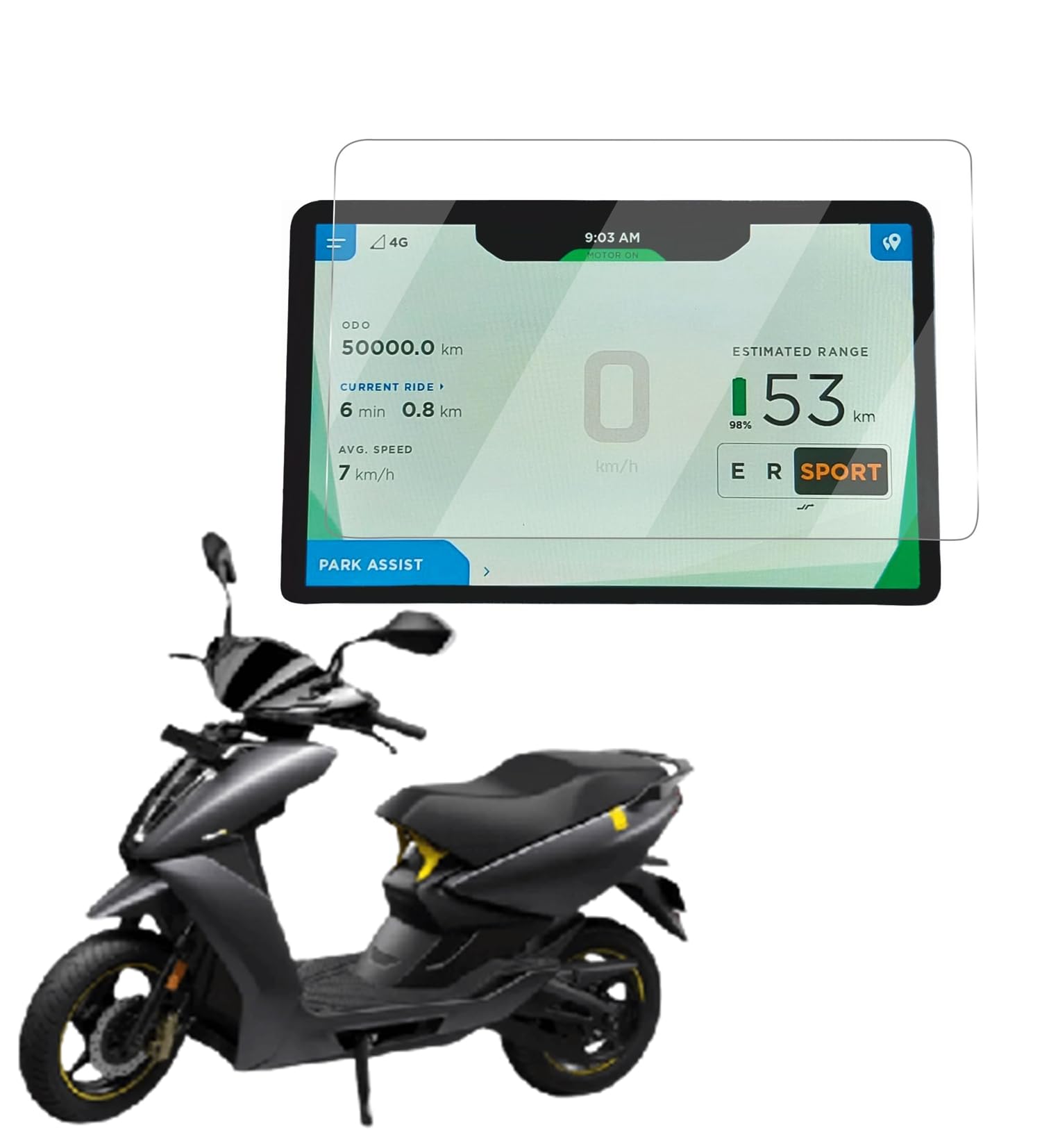 Wisely Screen Guard Protector for Ather 450x / 450 Plus Ev Scooter (7-inch) Display 9H Anti Scratch, Easy installation kit, HD Clear, Full Cover (B0CGF8GD9G) Amazon Price History, Amazon Price Tracker