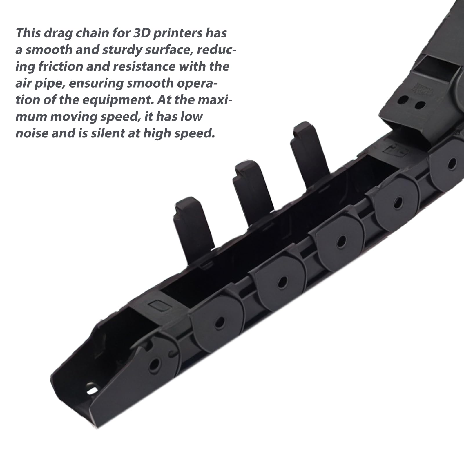 Chaîne Porte-câble Souple 1m X2 + Tournevis - Pour Imprimante 3D, CNC, Gaine De Protection Câbles