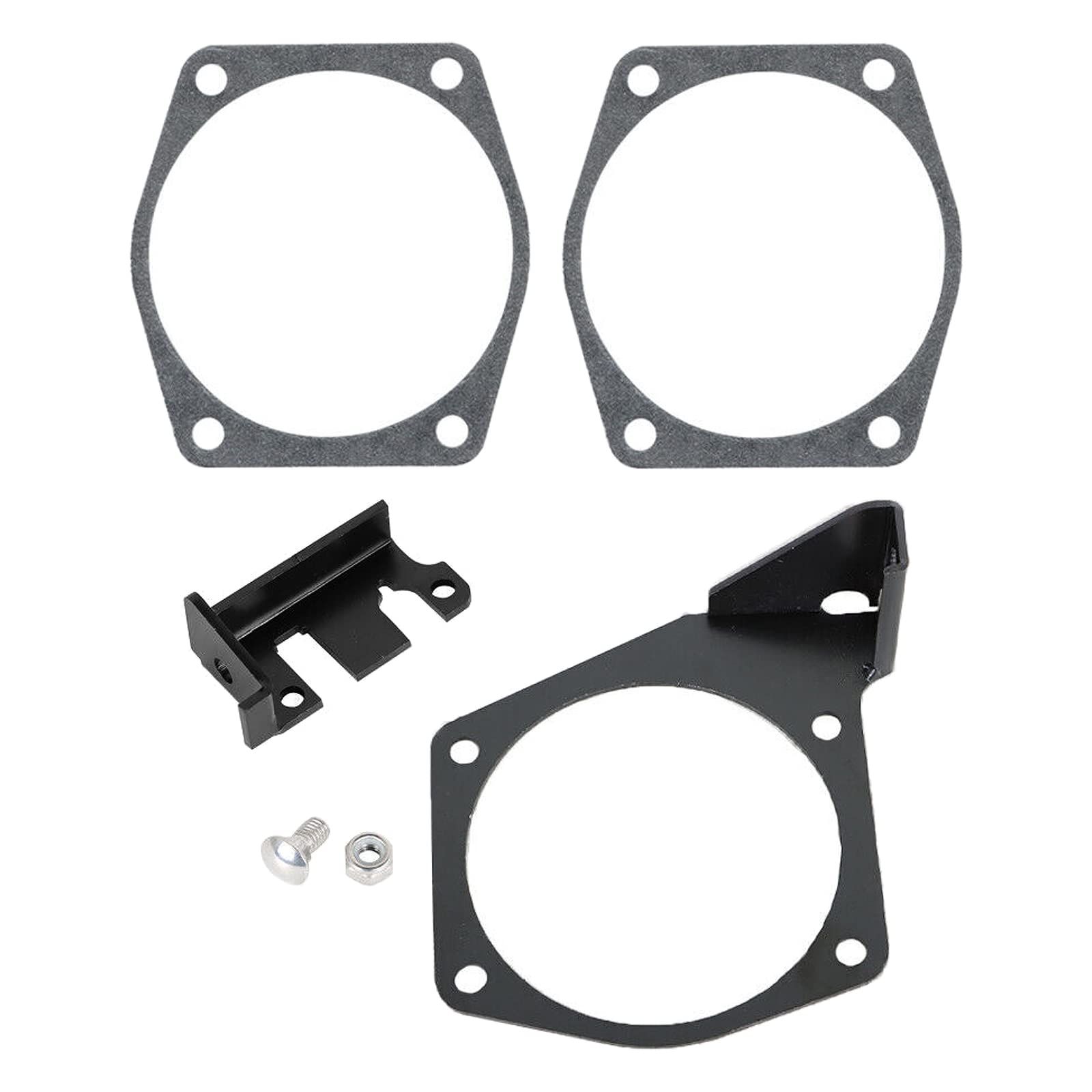 ALI2 4-Bolt Throttle Cable Bracket,Throttle Cable Bracket Intake Gasket Set Replacement for Intake 92mm to 102mm LS LSX LS1 LS2 LS3 LS6 LS7,Black