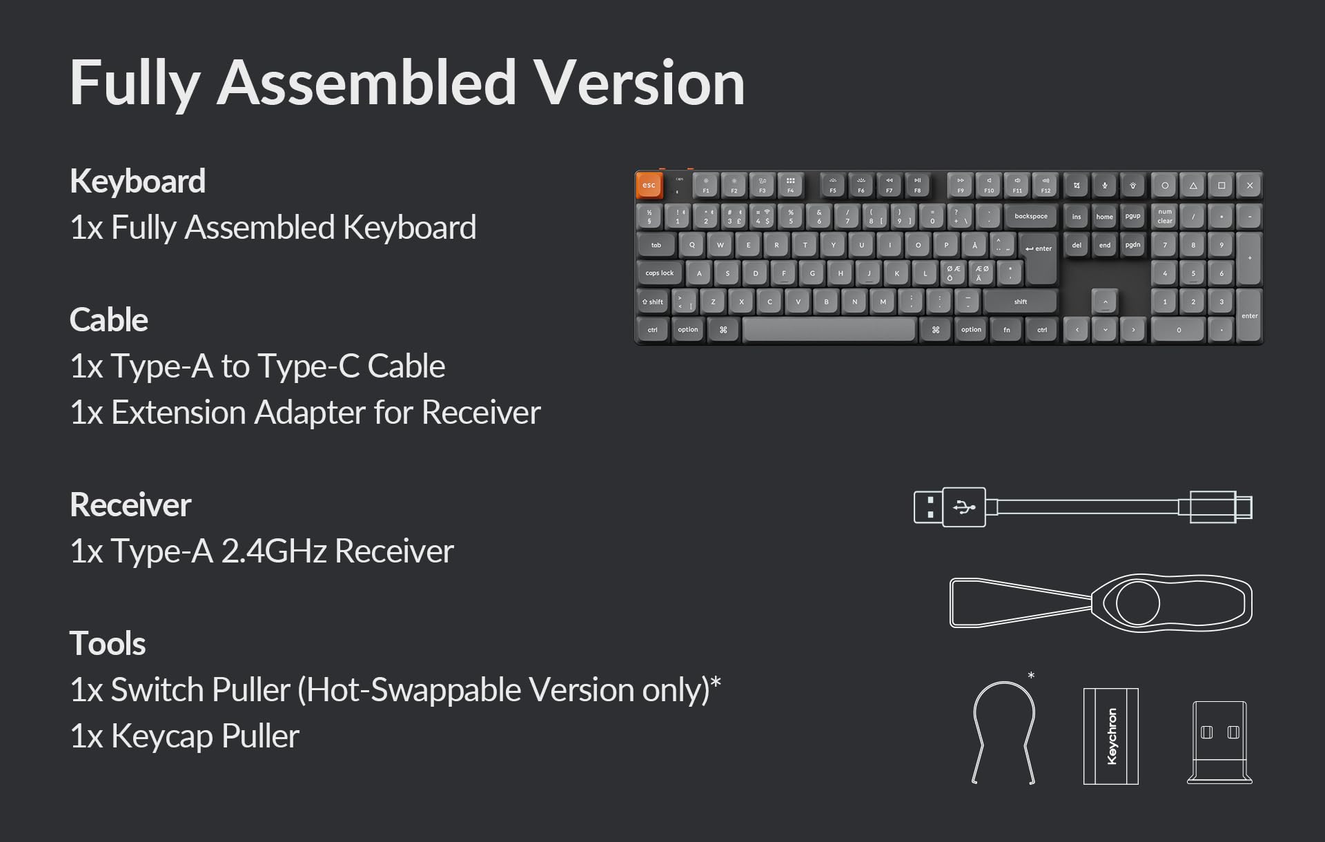 Keychron K5 Max Tastiera Meccanica Wireless – Layout Italiano QWERTY, Tripla Connessione (Bluetooth/2.4GHz/USB-C), Hot-Swappable, Compatibile con Mac/Windows/Linux - Switch Low-Profile Gateron Brown