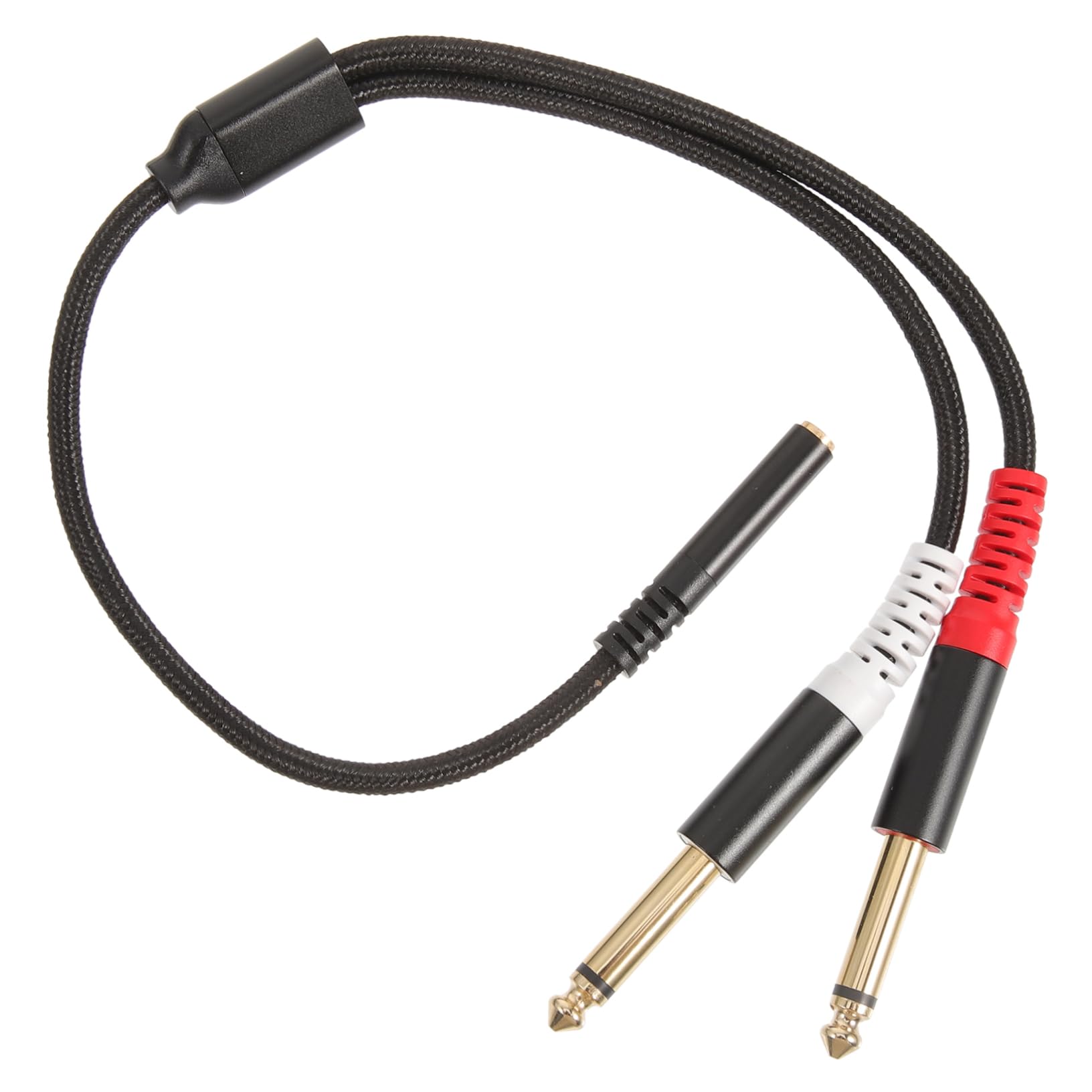 jojofuny 5pezzi Audio Cable Splitter Adattatore Audio Per Studio Sound Flessibile e Resistente Connettori Placcati