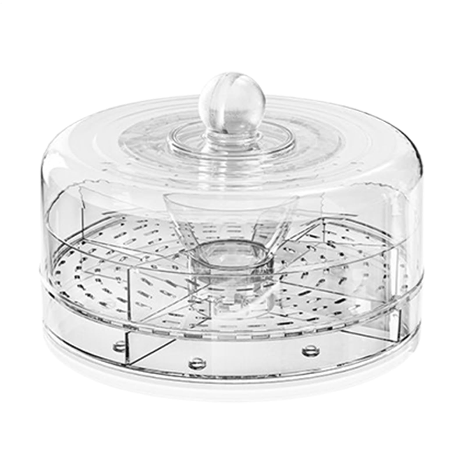 Bandeja refrigerada con tapa, 23 x 16,3 cm, ideal para alimentos fríos, camarones, cócteles, frutas, hielo, aperitivos, fiestas, picnics, camping, cumpleaños