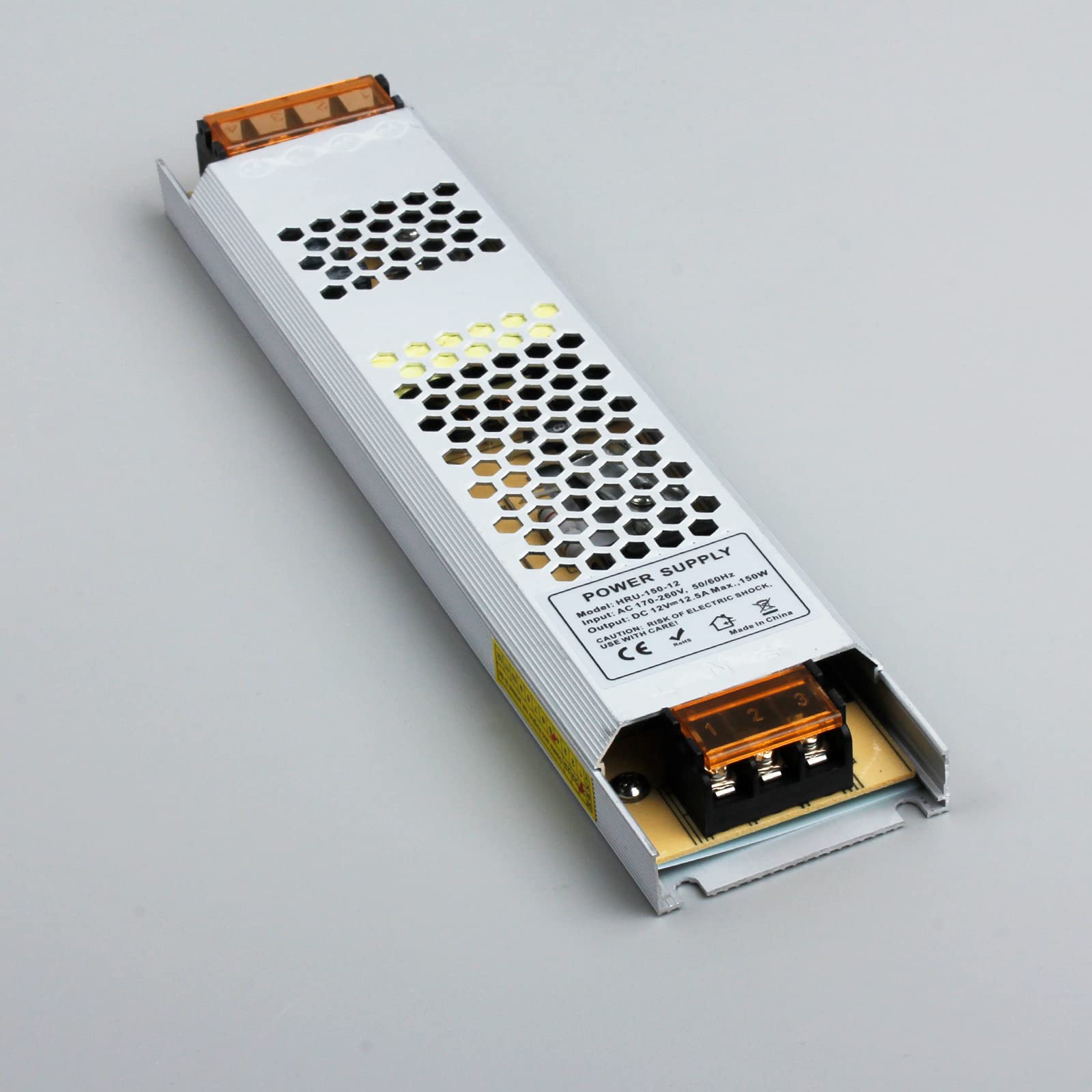 REYLAX LED Driver 12V Transformer for Lights, 150W 12.5A 170260V to